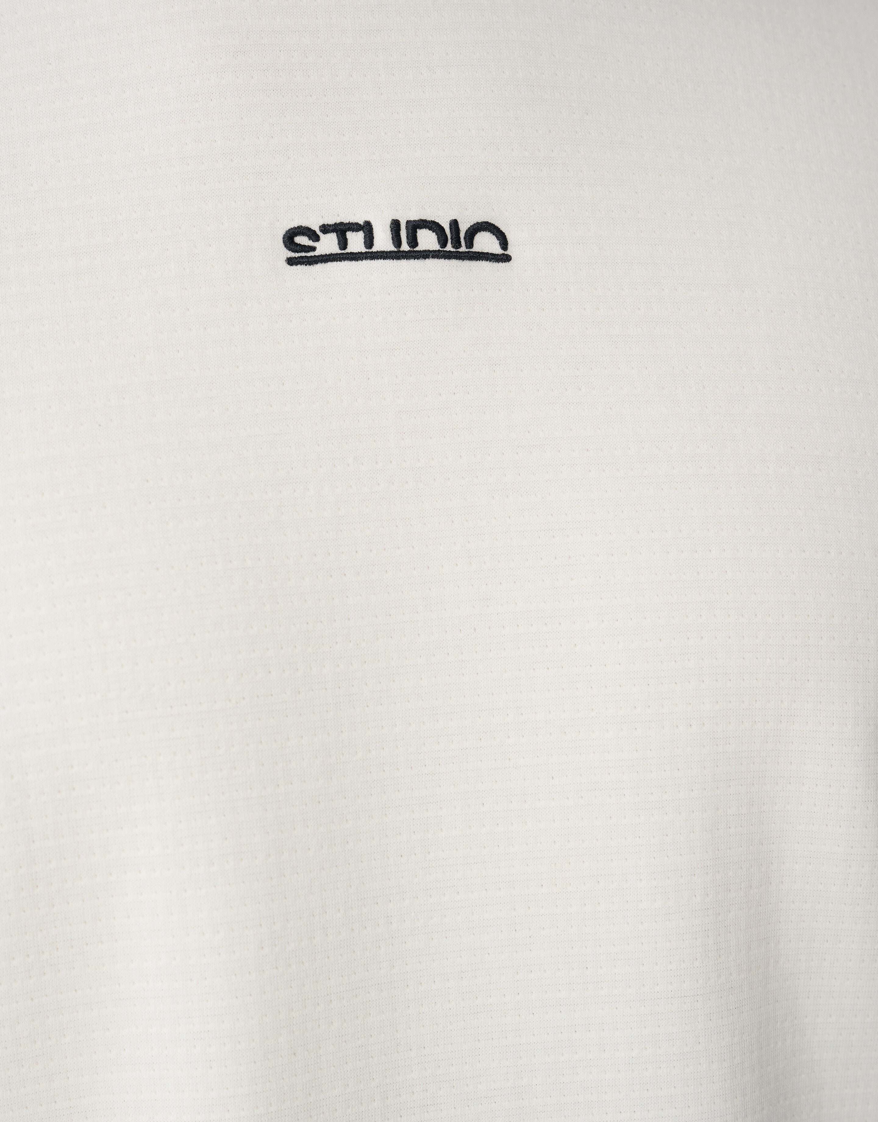 Studio Struktur T-Shirt Gebrochenes Weiß SHOEBY MEN