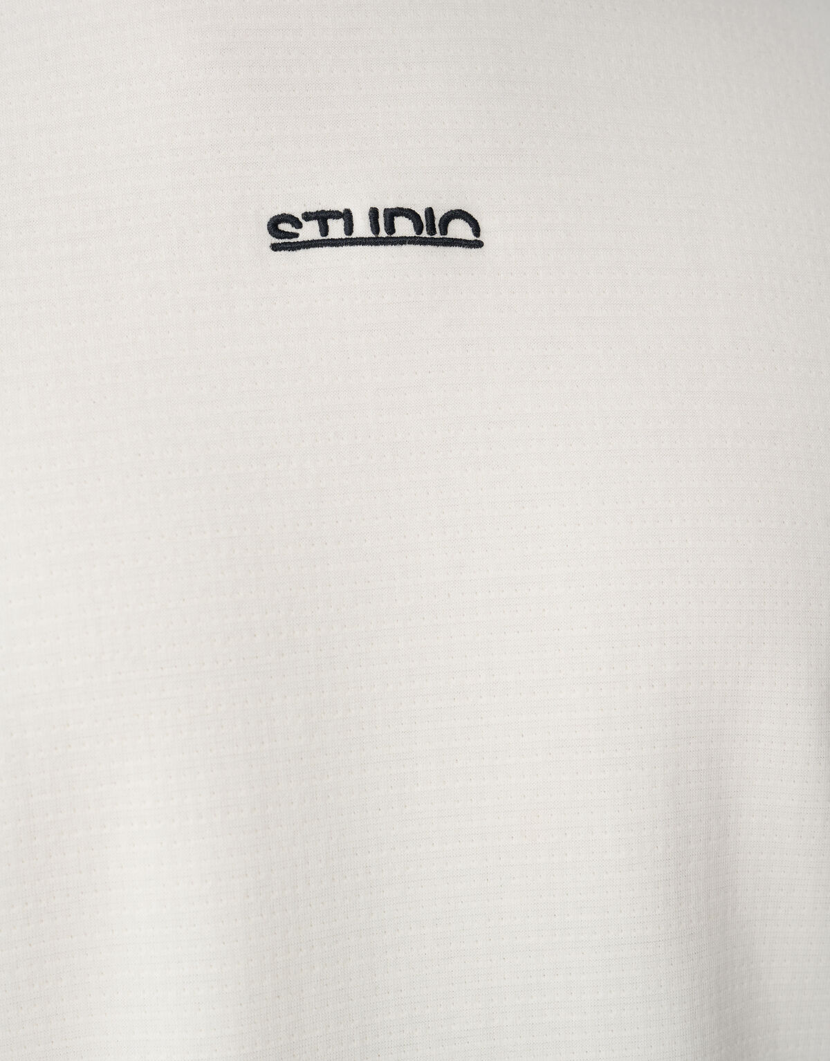 Studio Struktur T-Shirt Gebrochenes Weiß SHOEBY MEN