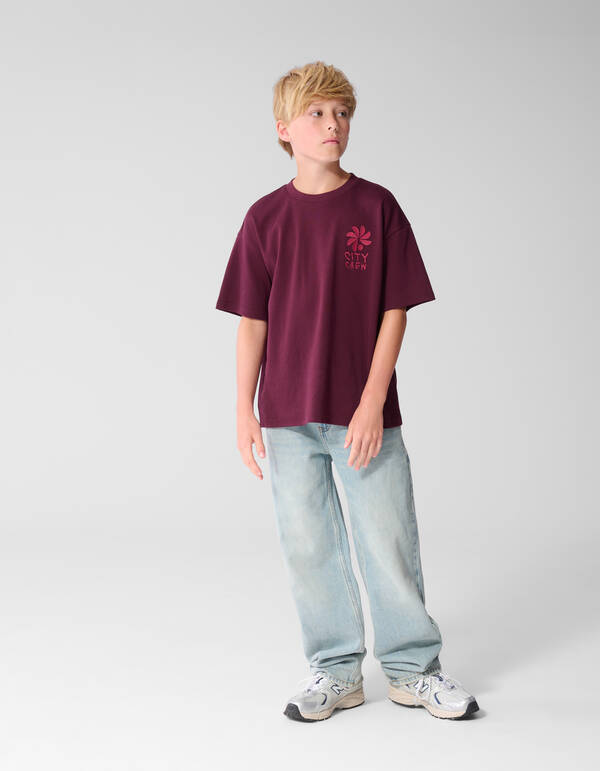 Baggy Fit Jeans Hellblau Verwaschen SHOEBY BOYS