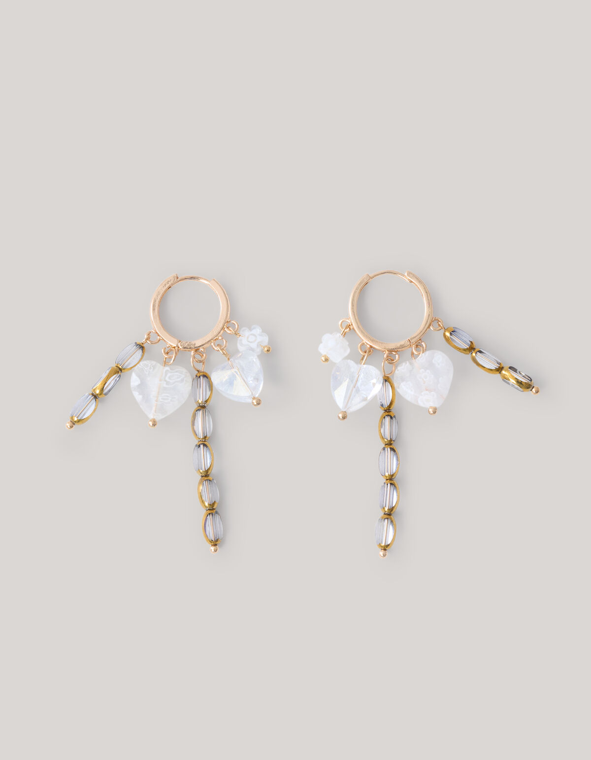 Charm-Ohrringe Weiß SHOEBY ACCESSOIRES