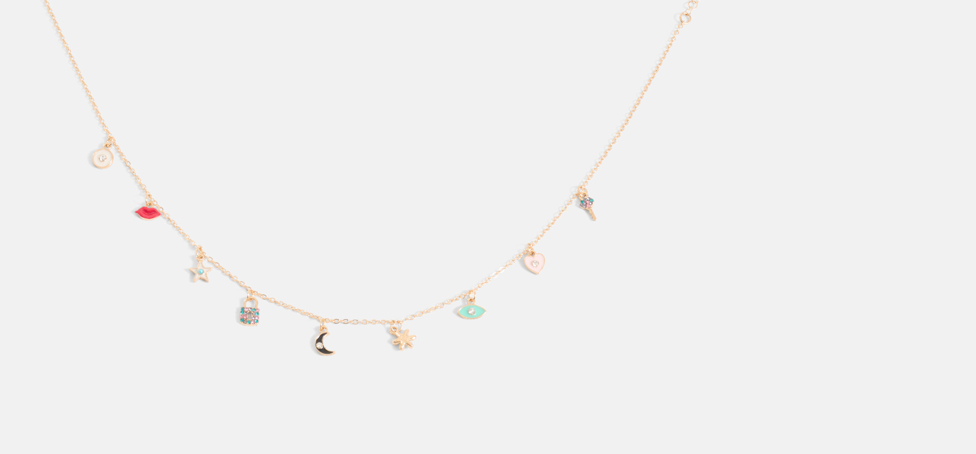 Multi Bedel Ketting Goud SHOEBY ACCESSOIRES