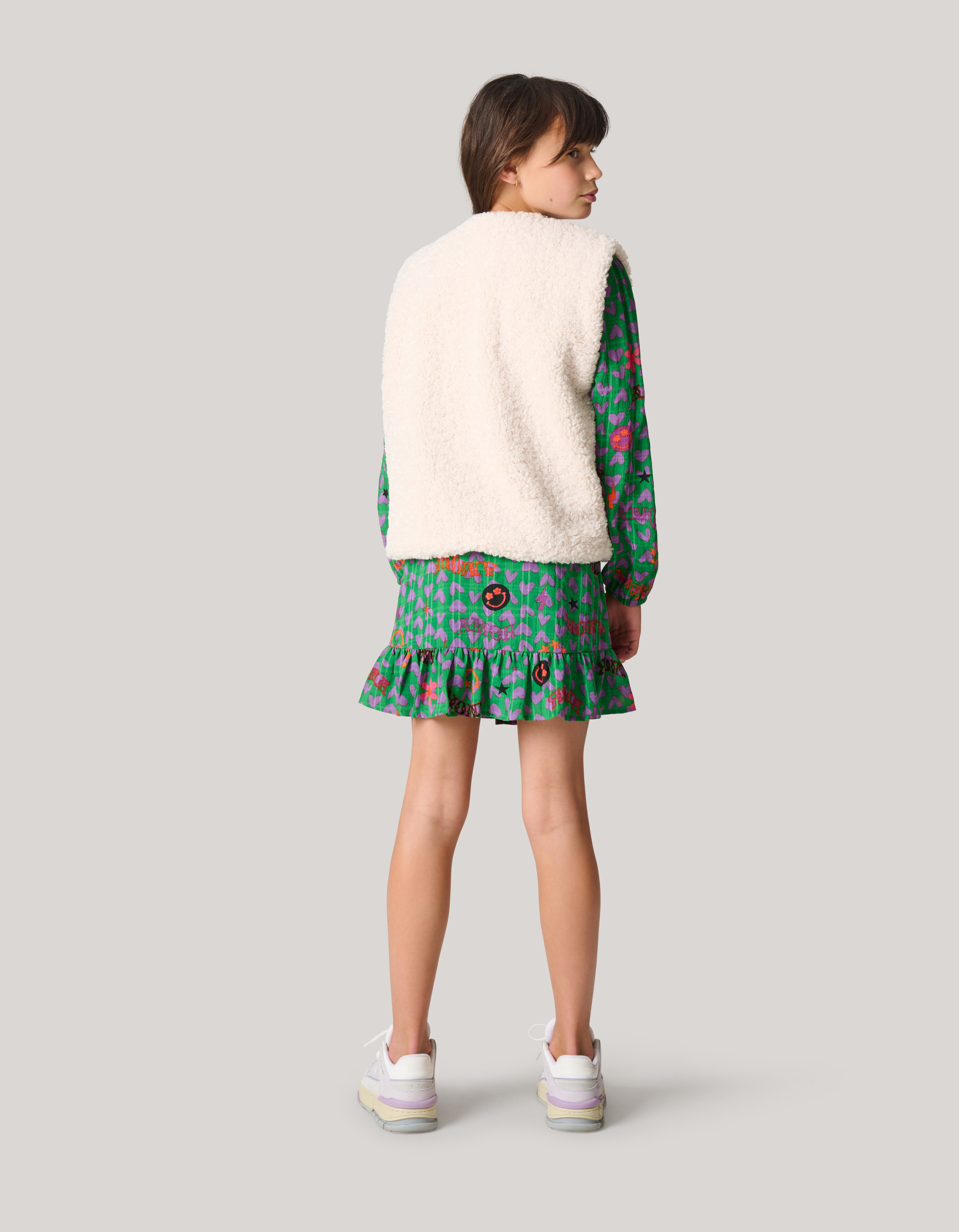 Teddy Gilet Off White SHOEBY GIRLS