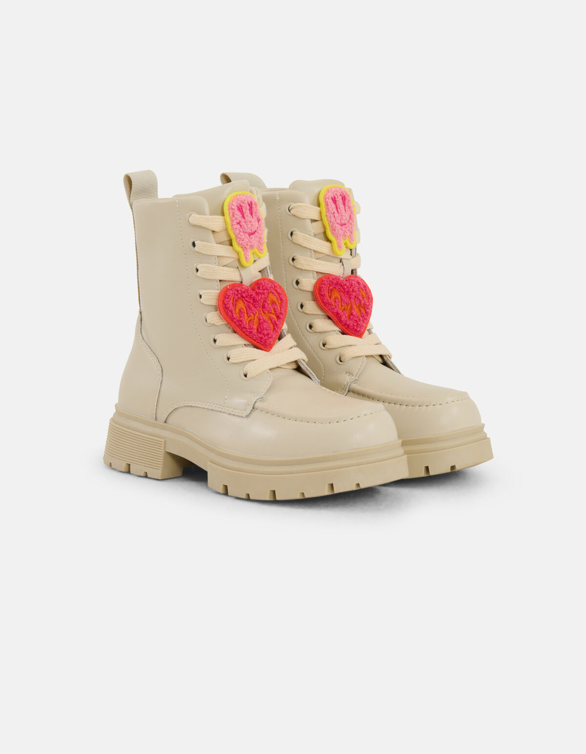 Aufgesetzte Stiefel Beige SHOEBY SHOES
