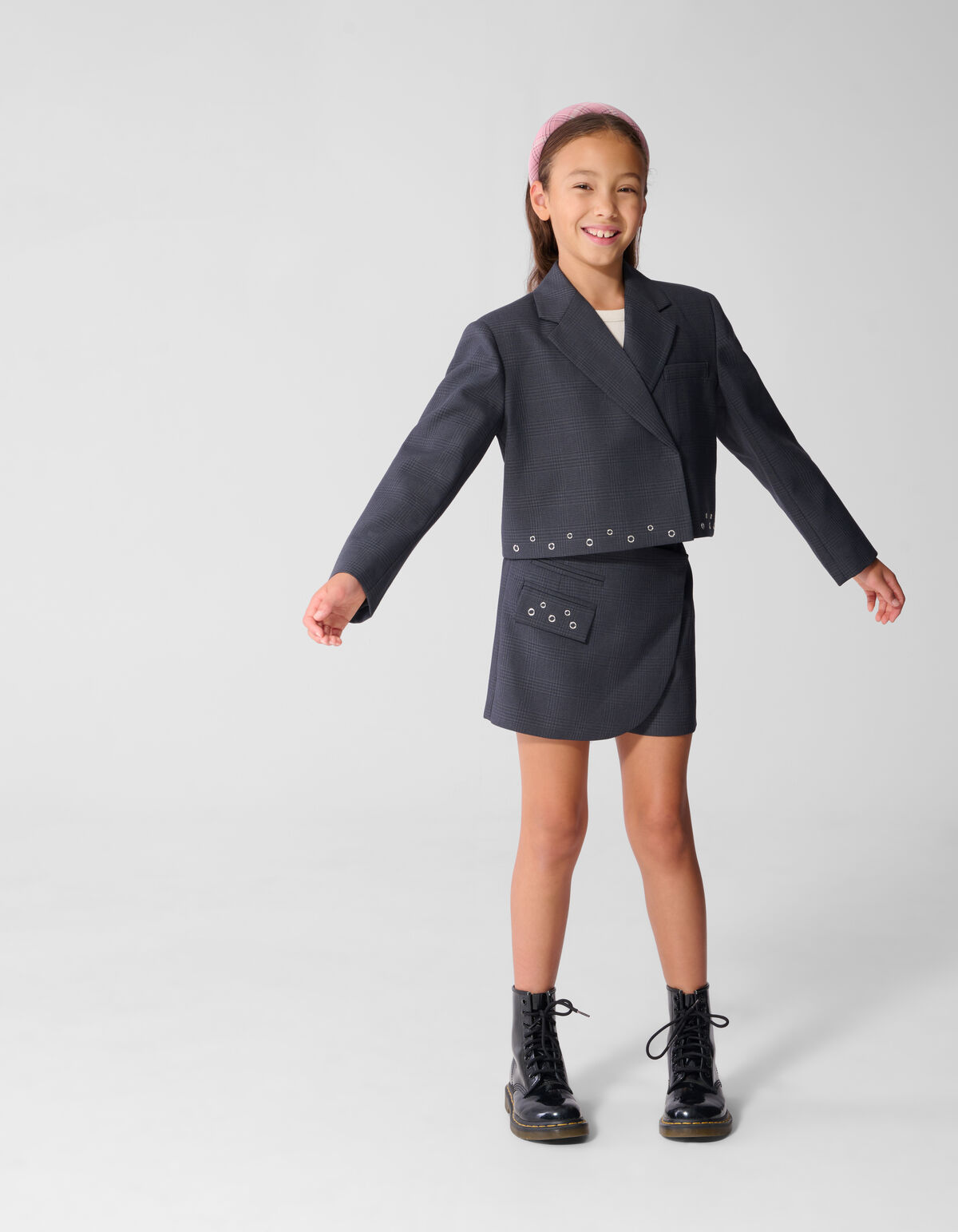 Eyelet Skort Grau SHOEBY GIRLS