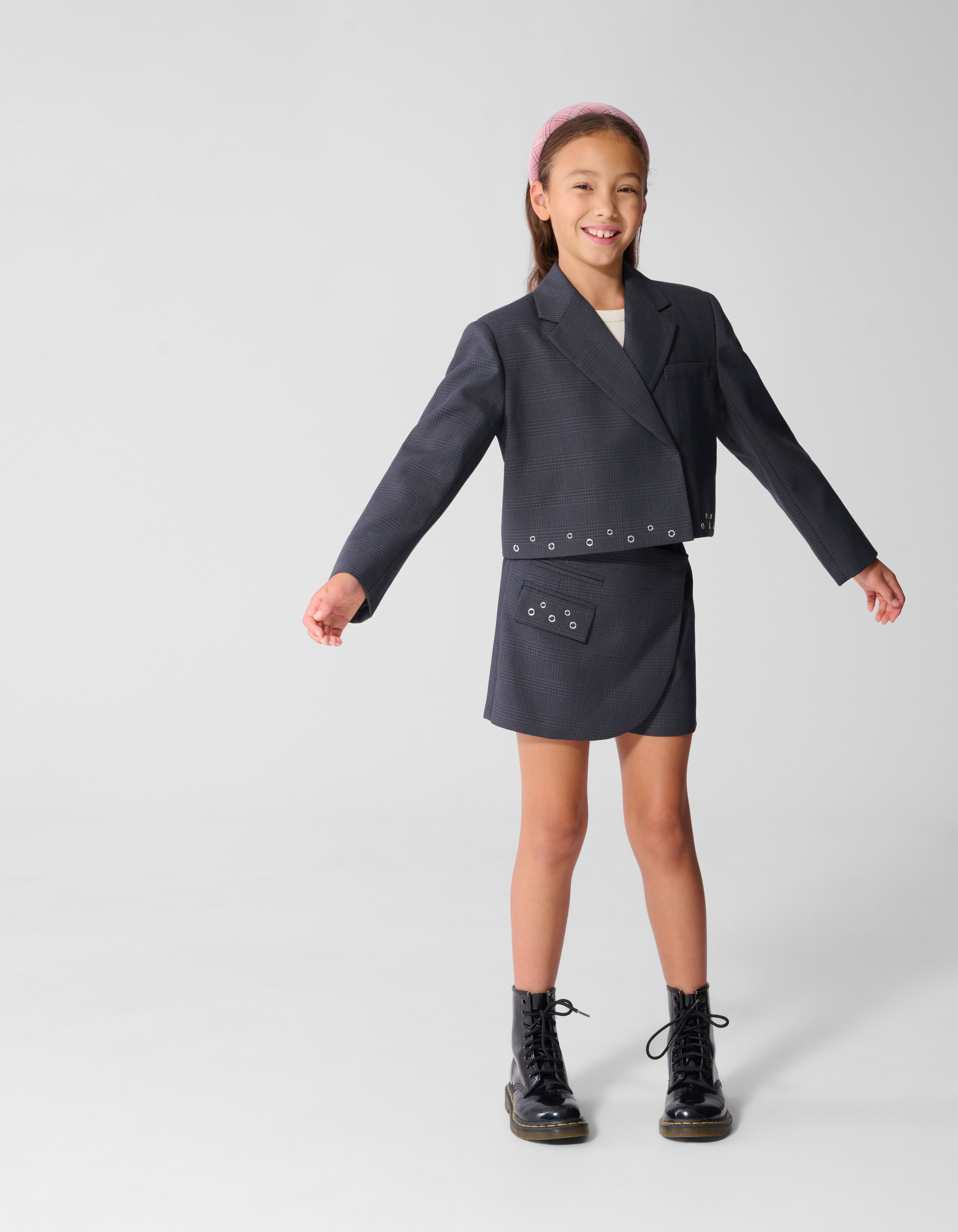 Eyelet Skort Grau SHOEBY GIRLS