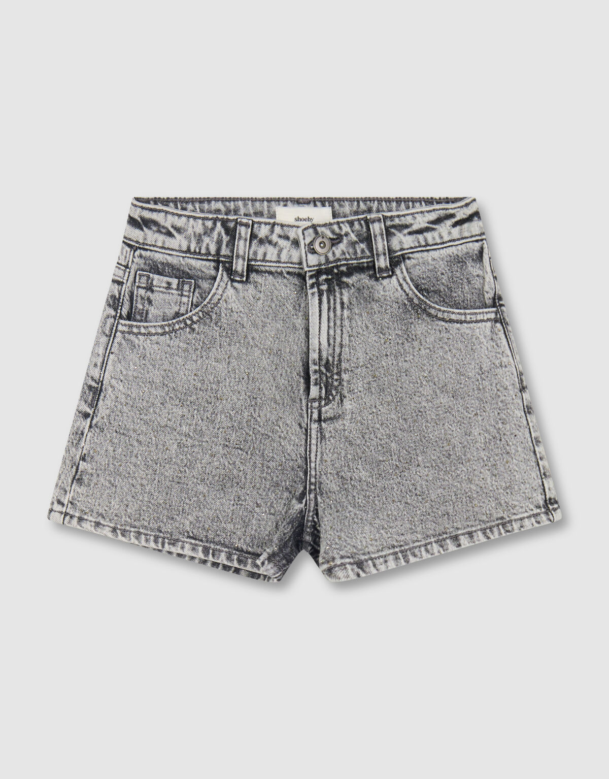 Strass Denim Short Grau SHOEBY GIRLS