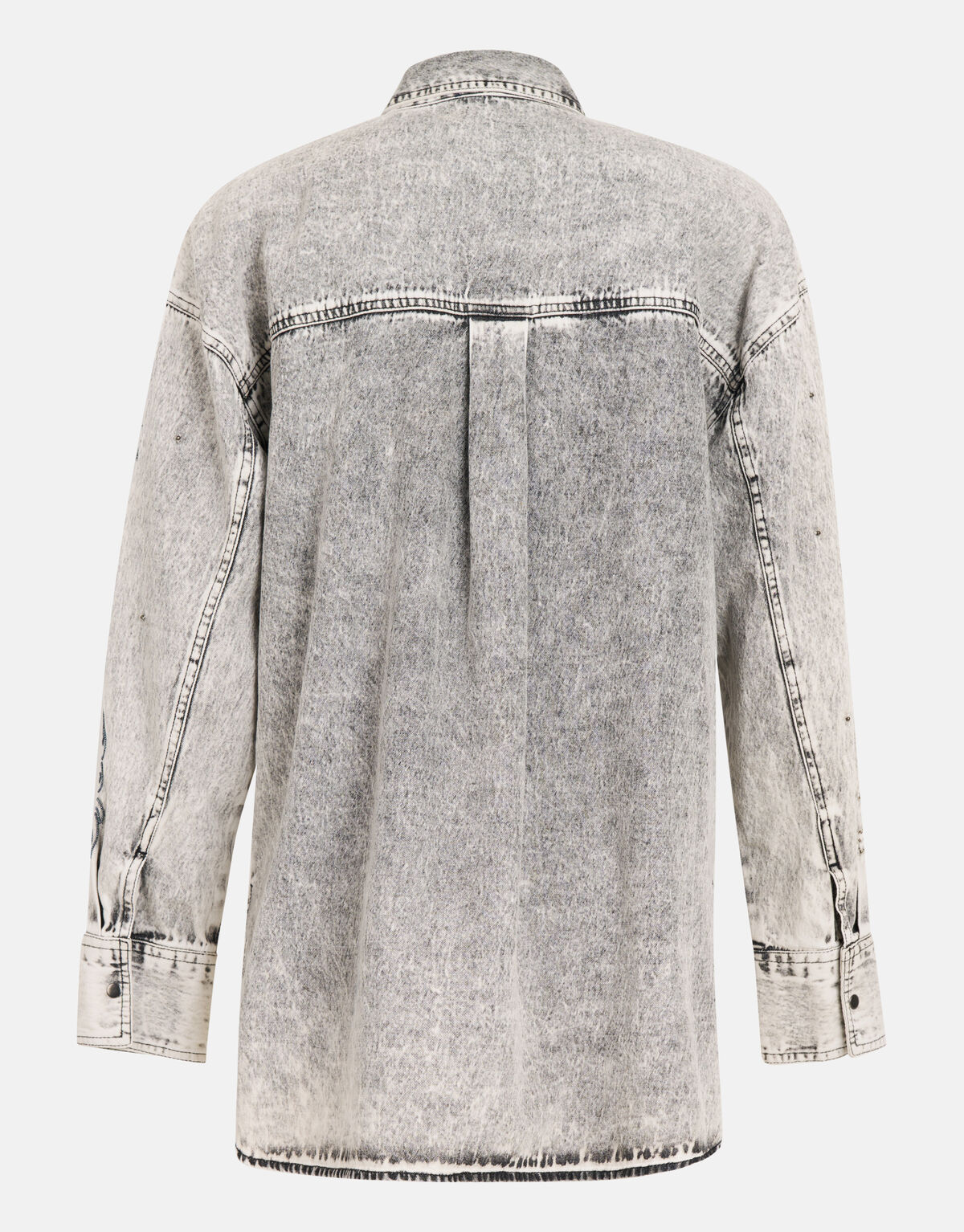 Verzierte Denim-Bluse Grau SHOEBY WOMEN