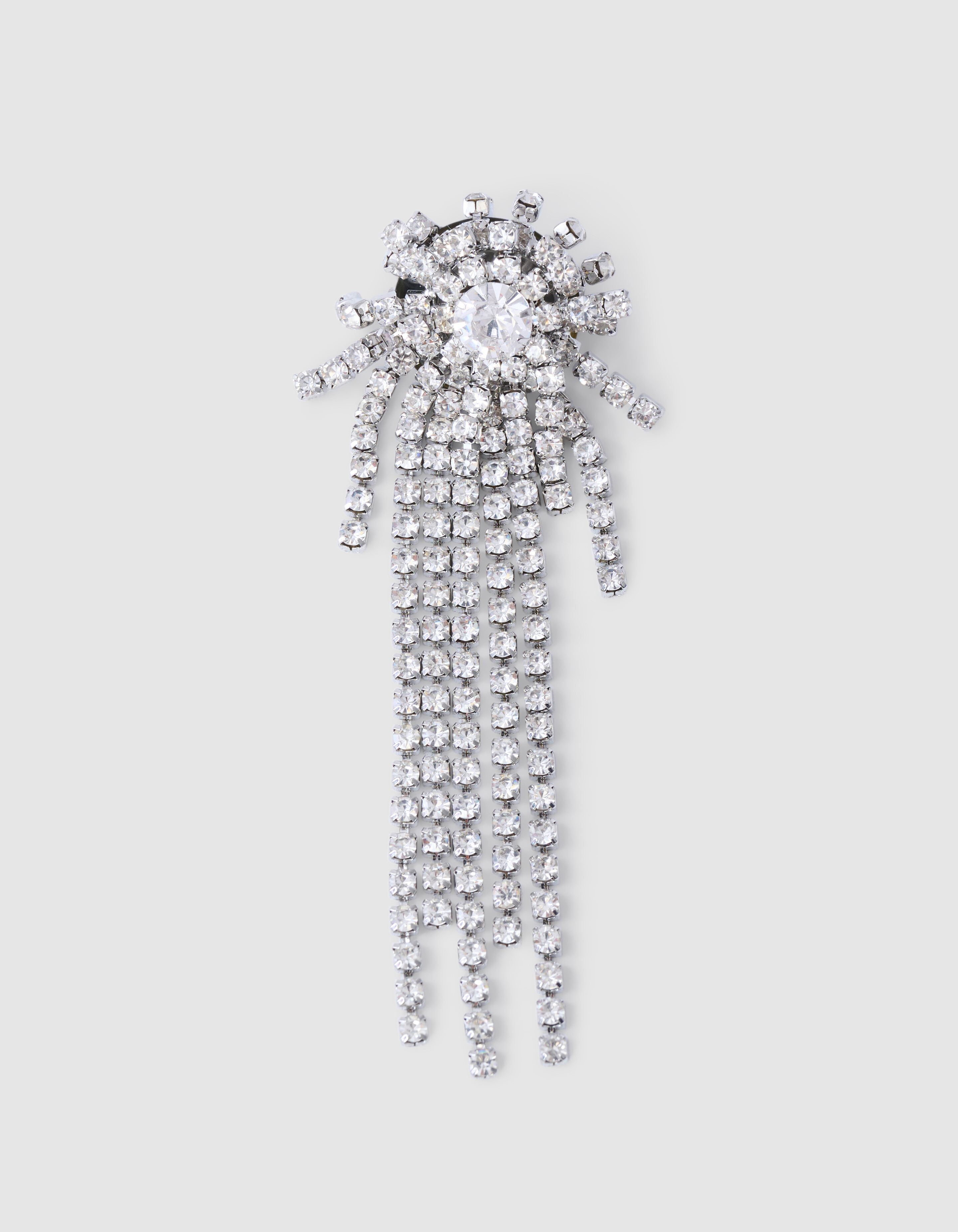 Strass Stern Brosche Silber SHOEBY ACCESSOIRES