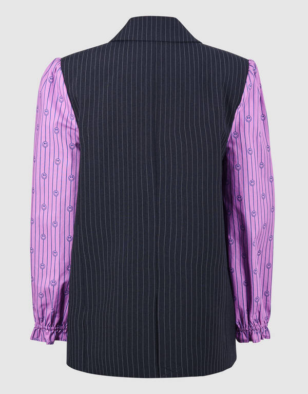 Smiley Nadelstreifenblazer Dunkelblau SHOEBY GIRLS