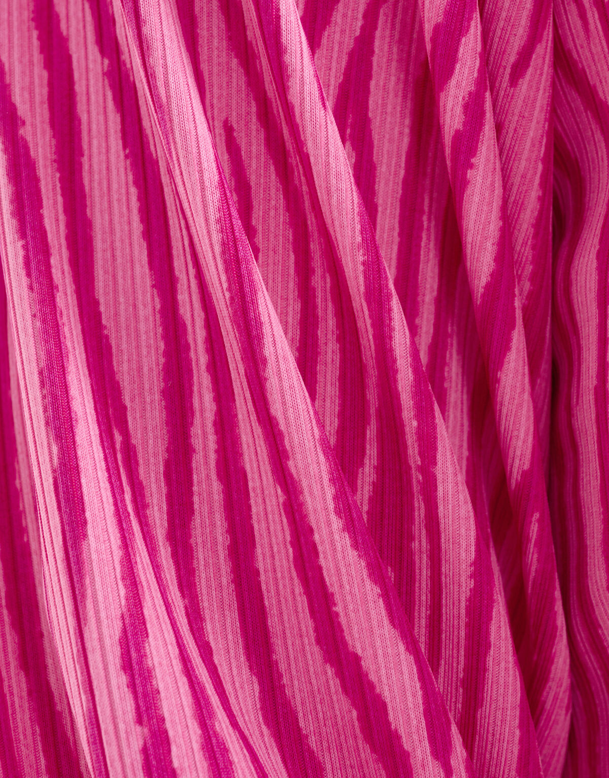 Zebra-Print Rippen-Top Rosa SHOEBY WOMEN