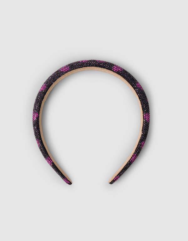 Strass Heart Haarband Schwarz SHOEBY GIRLS