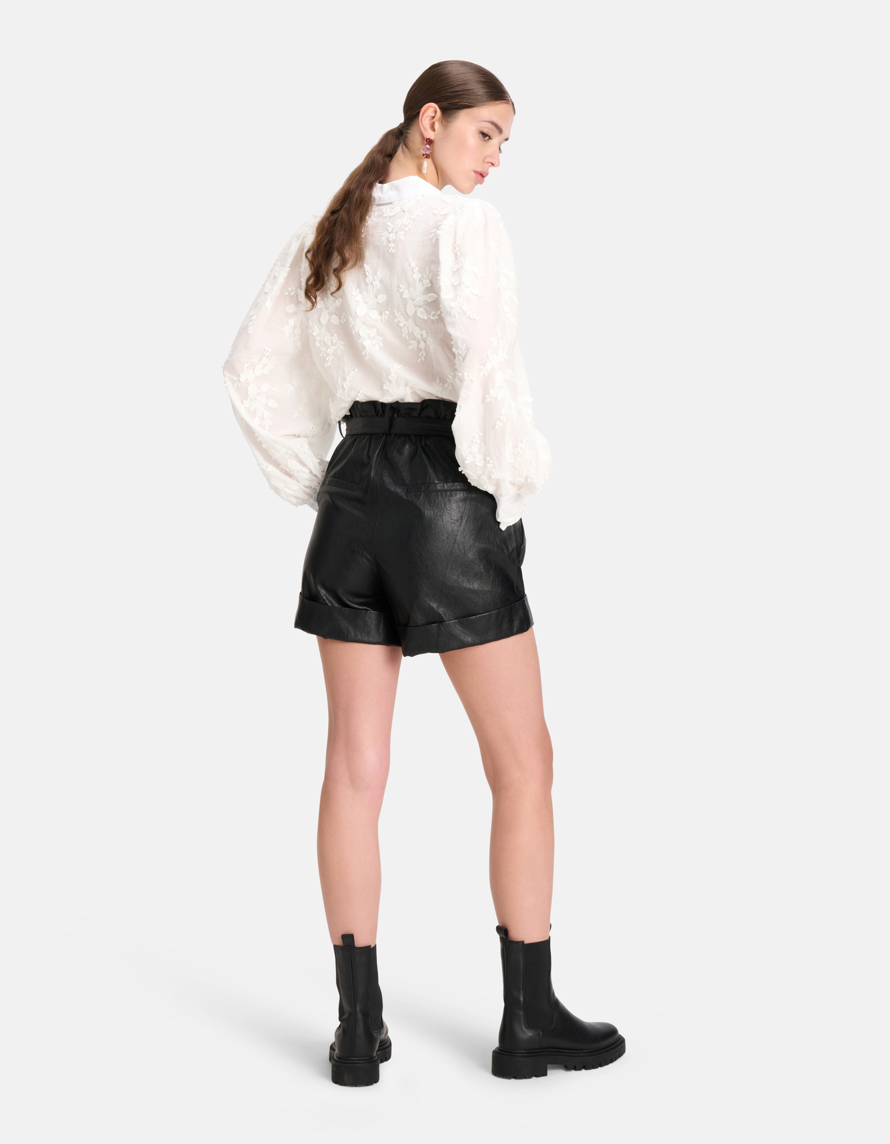Bluse mit Stickerei Weiß SHOEBY WOMEN
