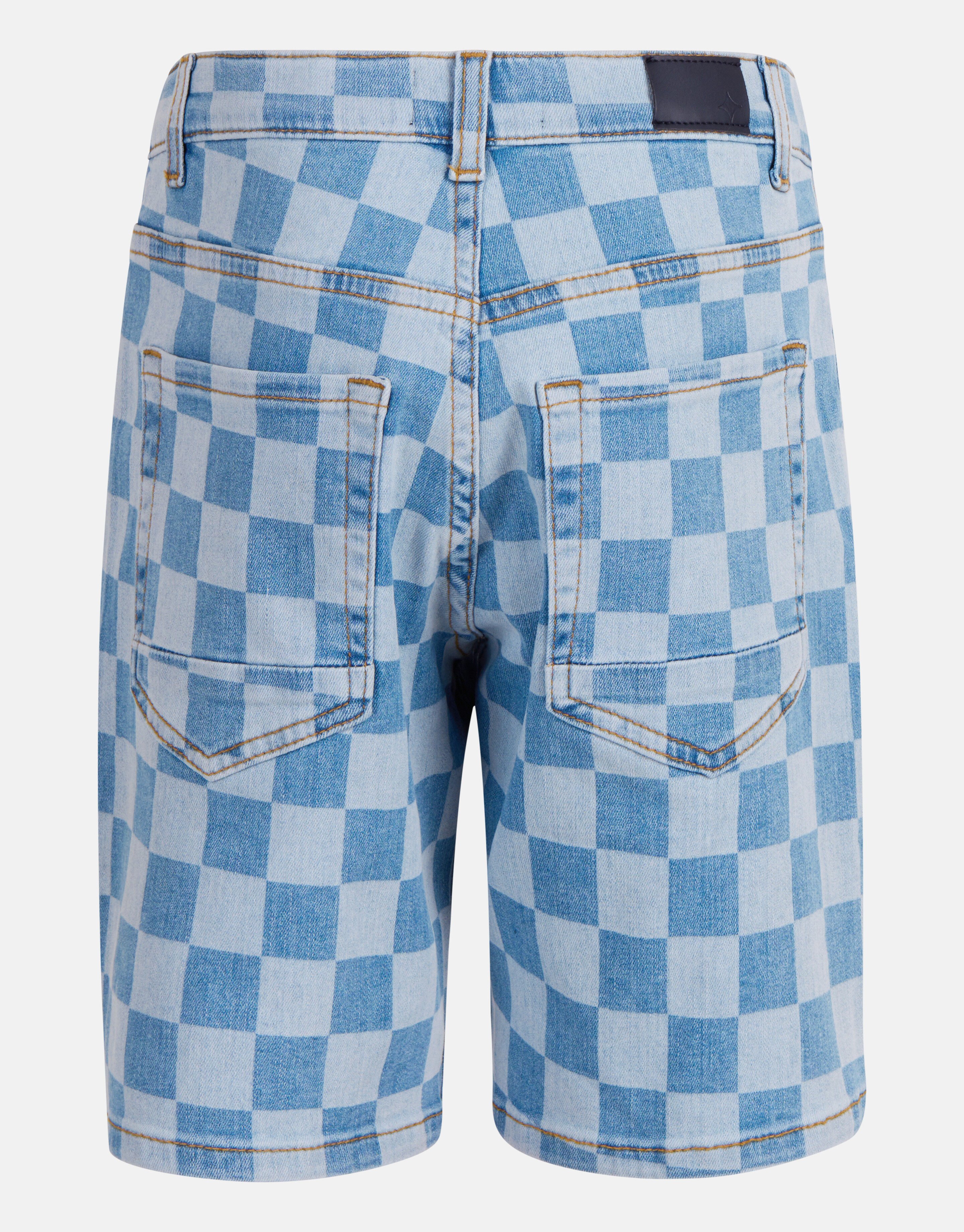 Karo-Denim-Kurzer Mittelstein SHOEBY BOYS