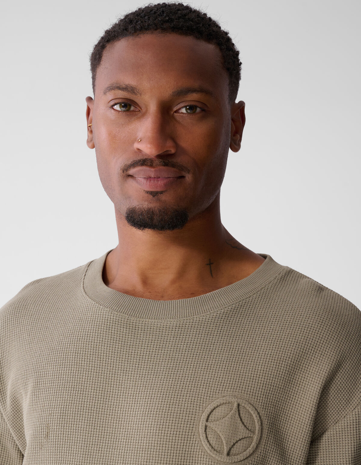 Gr&uuml;nes Waffel-T-Shirt SHOEBY MEN