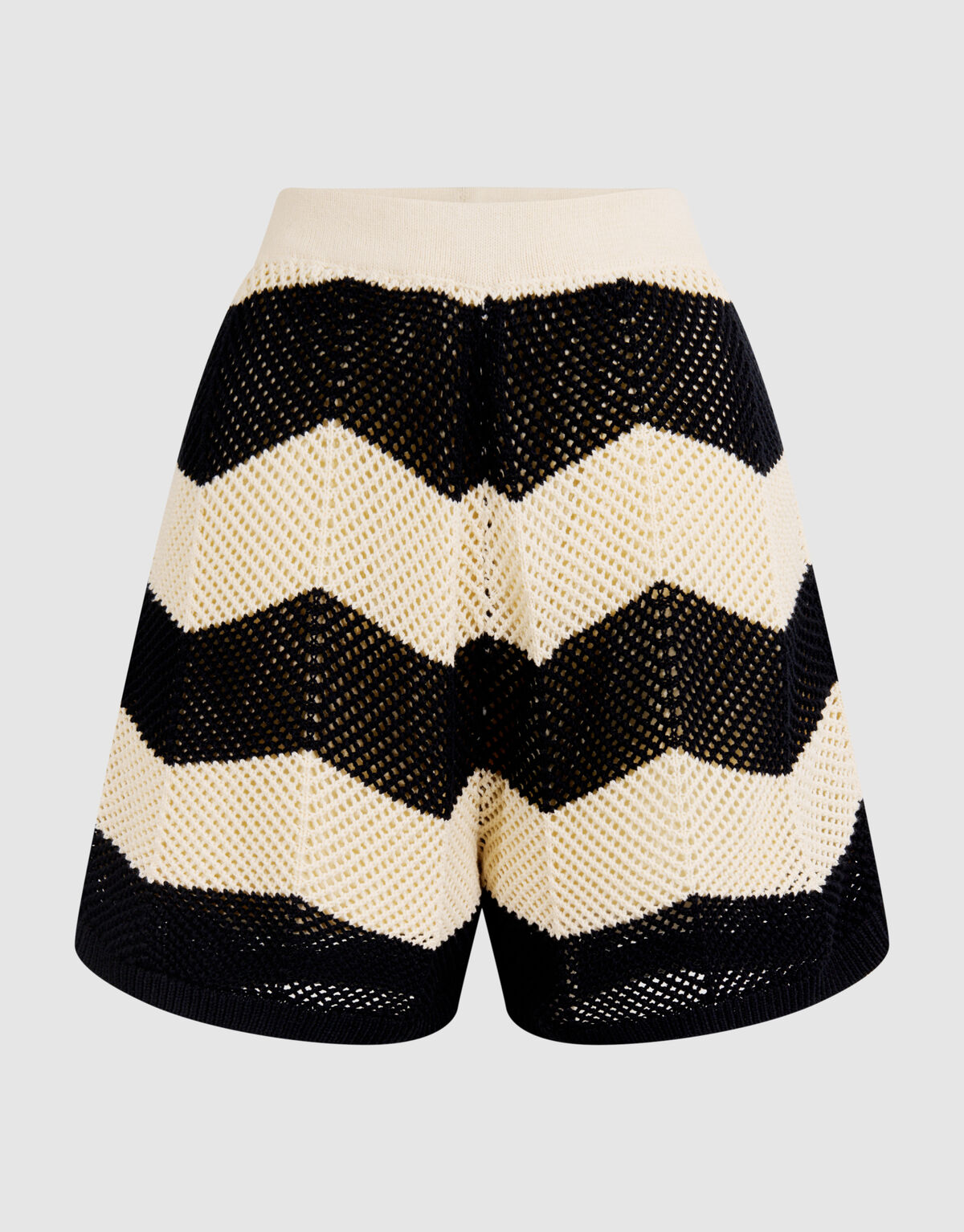Multi Crochet Short Schwarz/Wei&szlig; SHOEBY WOMEN