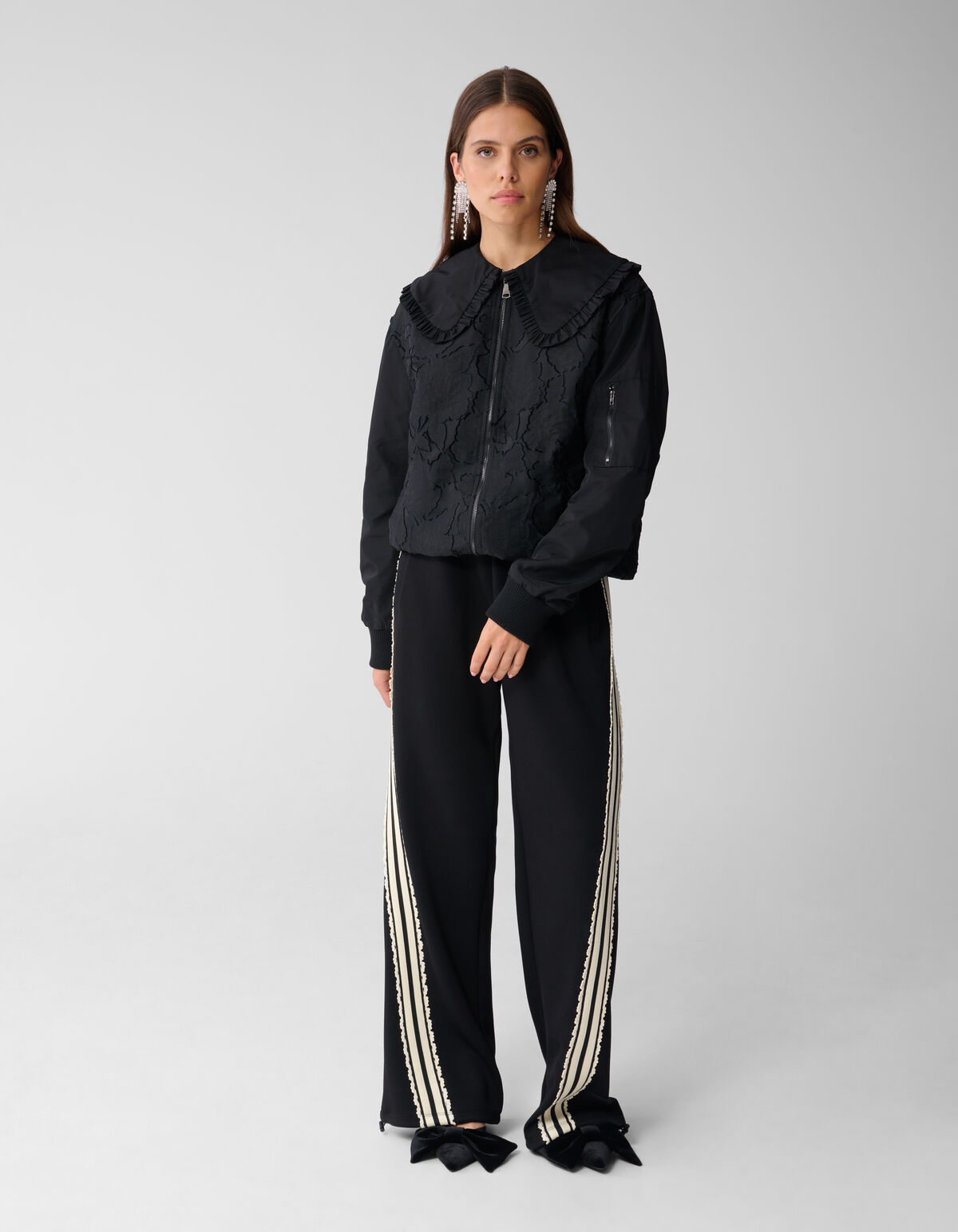 Sportliche Schnürung weit geschnittene Hose Schwar SHOEBY WOMEN