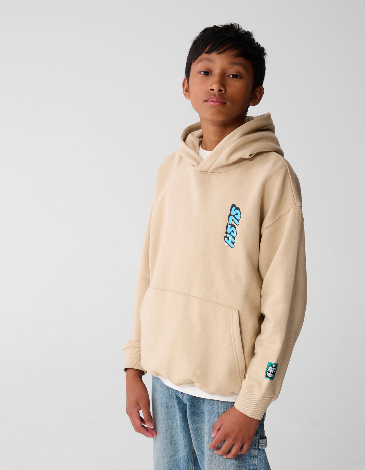 Regelbrecher Kunstwerk Kapuzenpullover Beige SHOEBY BOYS