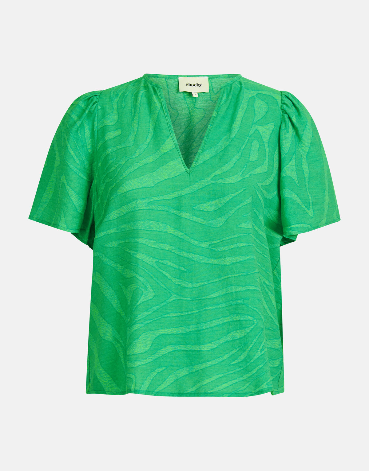 Zebra Print Top Grün SHOEBY WOMEN