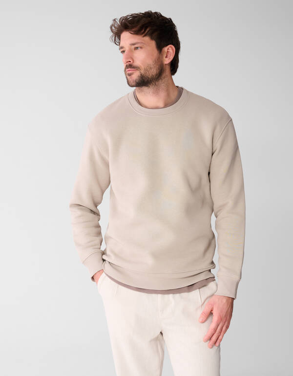 Rib Spark Sweater Hellbraun SHOEBY MEN