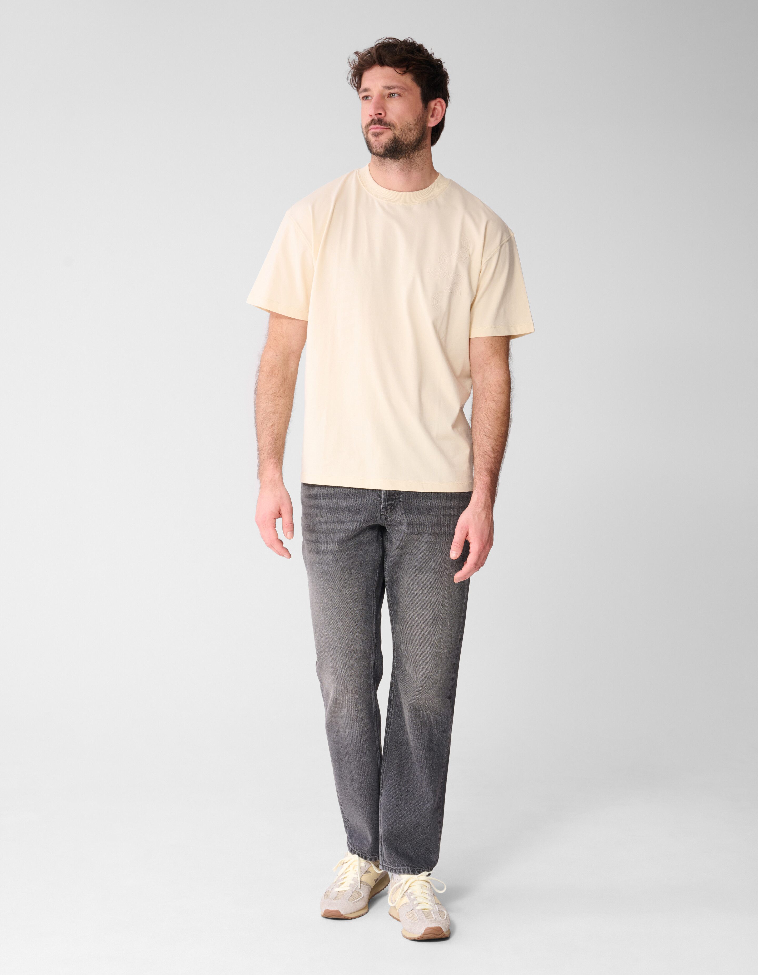 Organic Artwork T-Shirt Hellgelb SHOEBY MEN