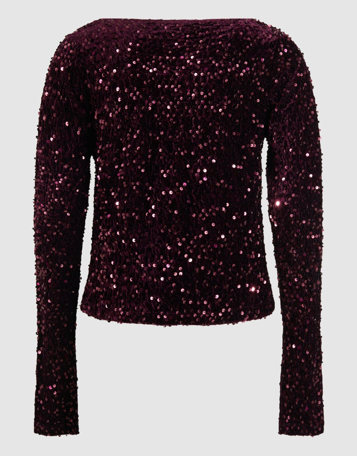 Pailletten-Wasserfall-Top Lila SHOEBY WOMEN