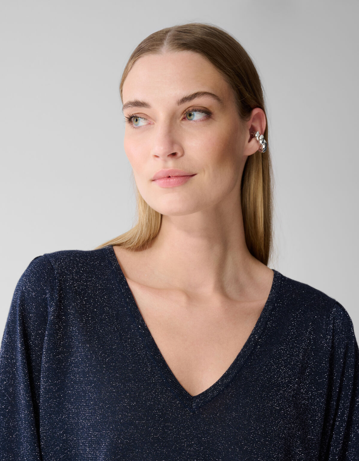 Glitzerpullover Dunkelblau SHOEBY WOMEN