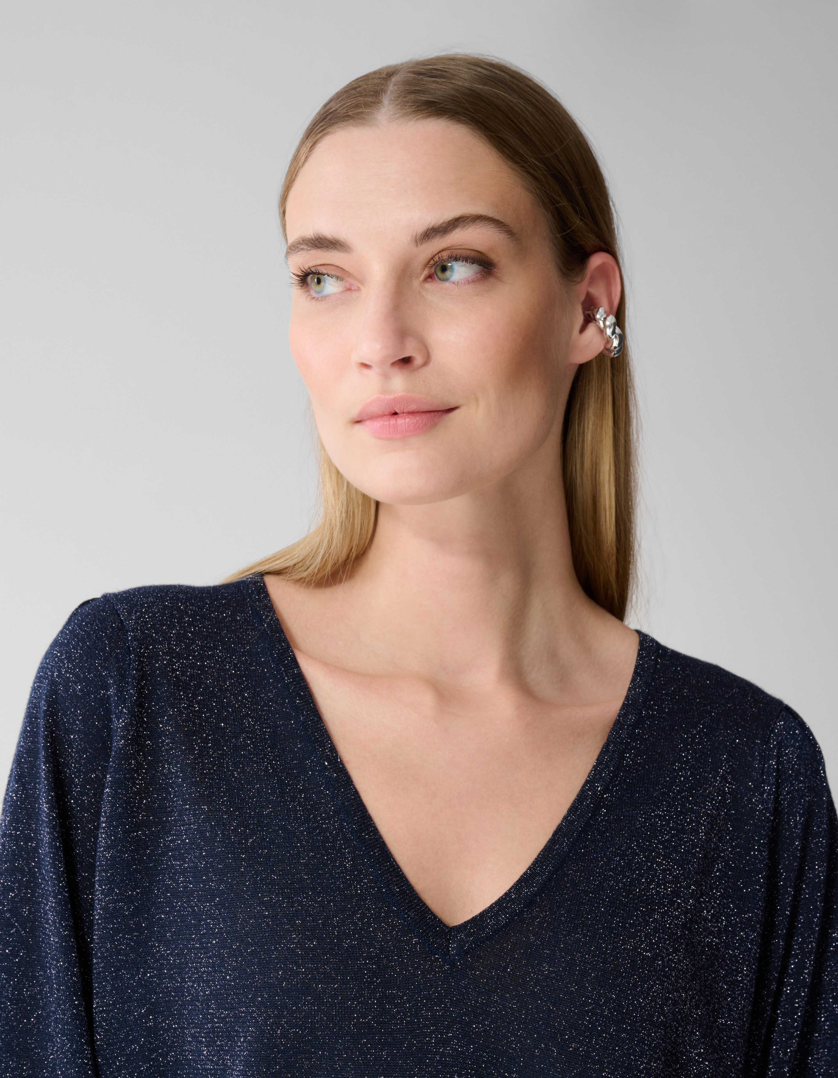 Glitzerpullover Dunkelblau SHOEBY WOMEN