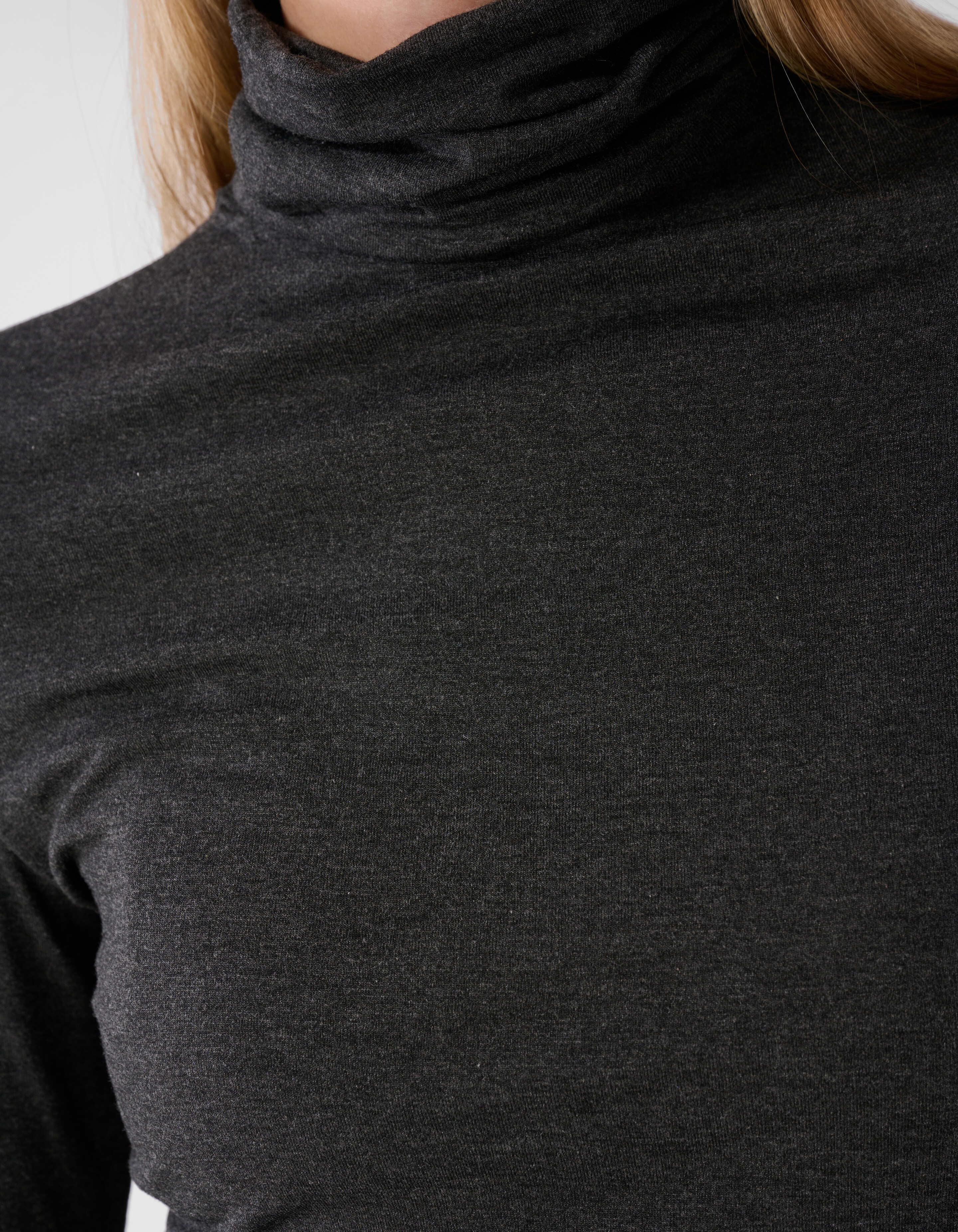Col Neck Longsleeve Schwarz SHOEBY WOMEN