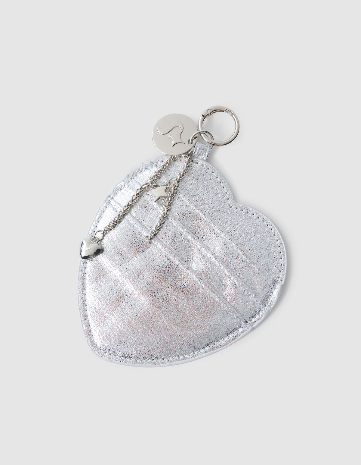 Herz Portemonnee Taschenanhänger Silber SHOEBY ACCESSOIRES