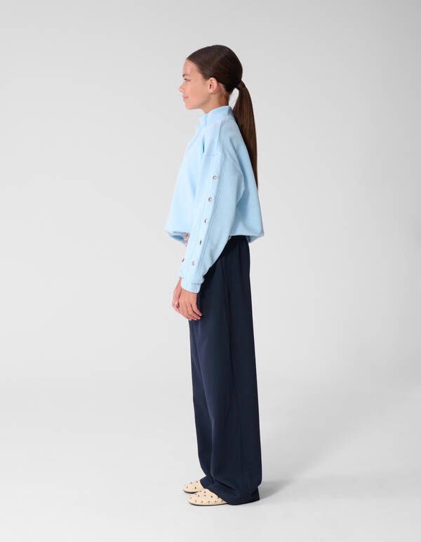 Funnel Neck Sweater Hellblau SHOEBY GIRLS