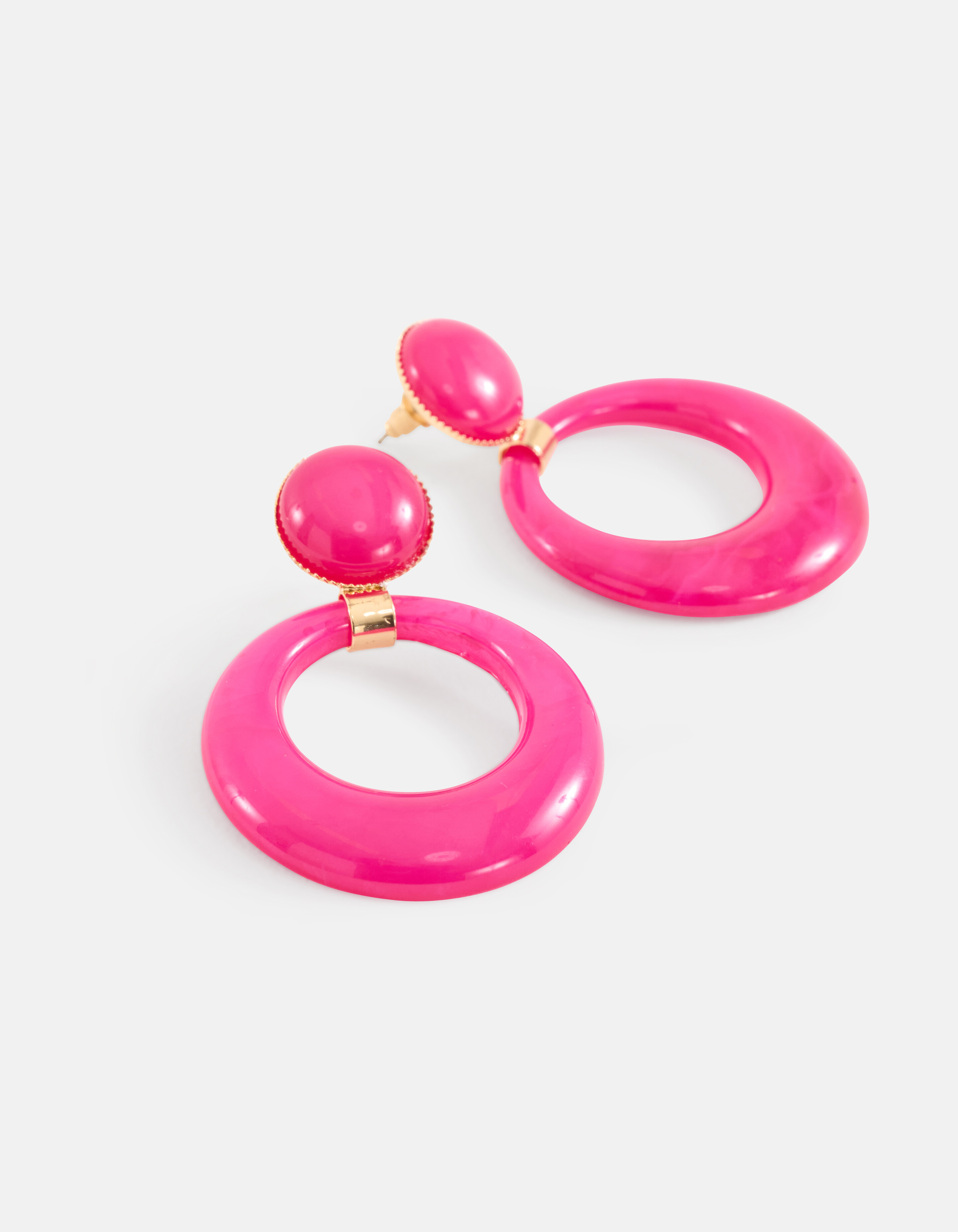 Runde Ohrringe Rosa SHOEBY ACCESSOIRES