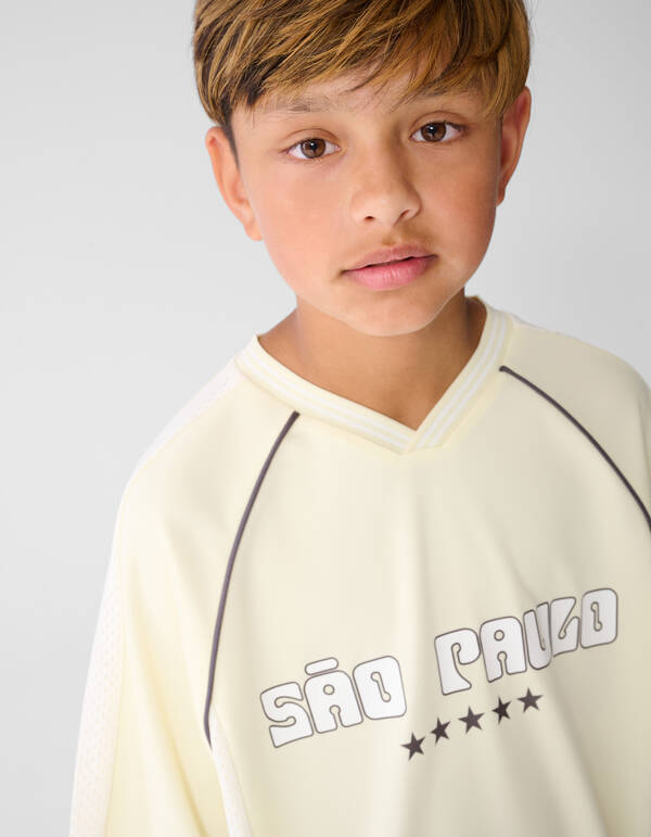 Sportliches Oversized-T-Shirt Hellgelb SHOEBY BOYS