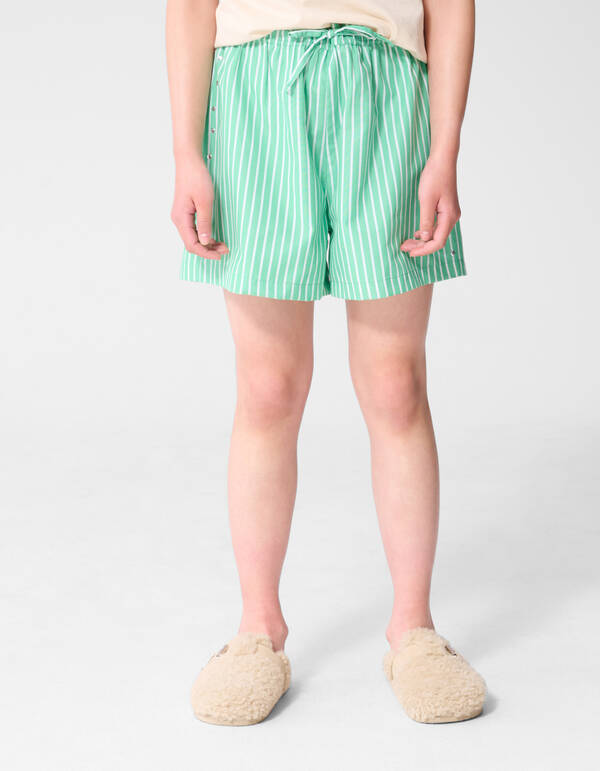 Pinstripe Nieten Kurz Gr&uuml;n SHOEBY GIRLS