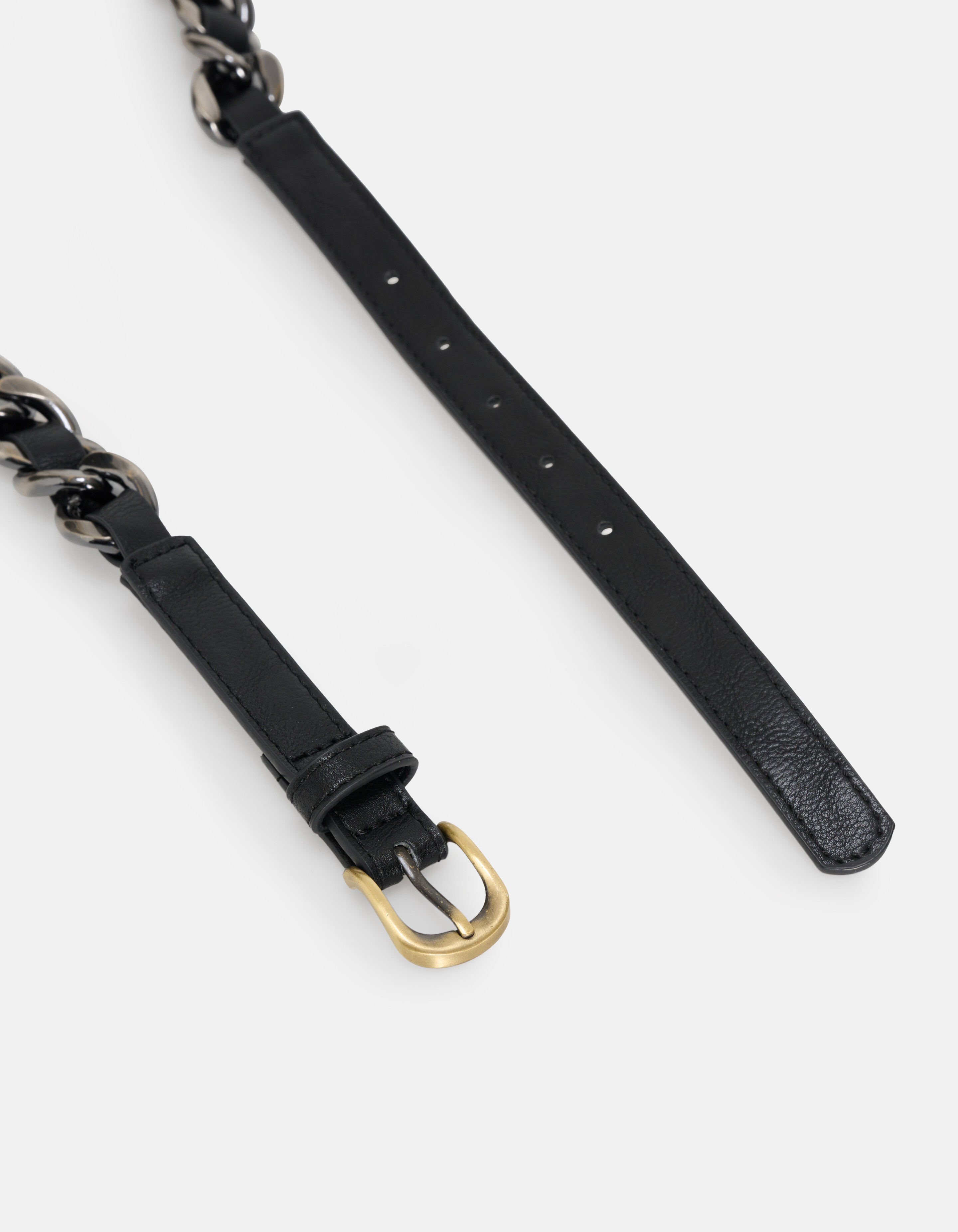 Zweifarbiger Kettengürtel Schwarz SHOEBY ACCESSOIRES