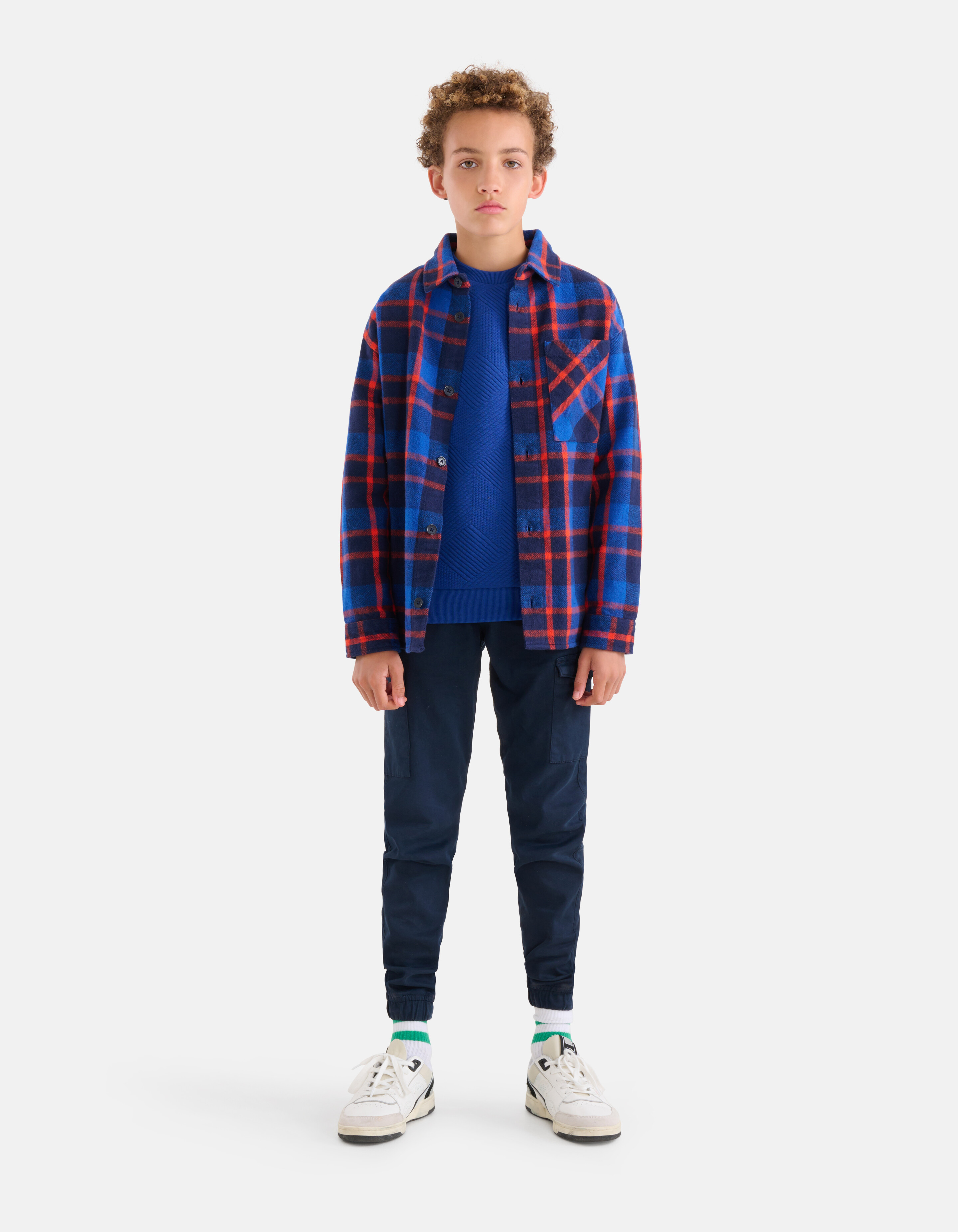 Kariertes Überhemd Blau SHOEBY BOYS
