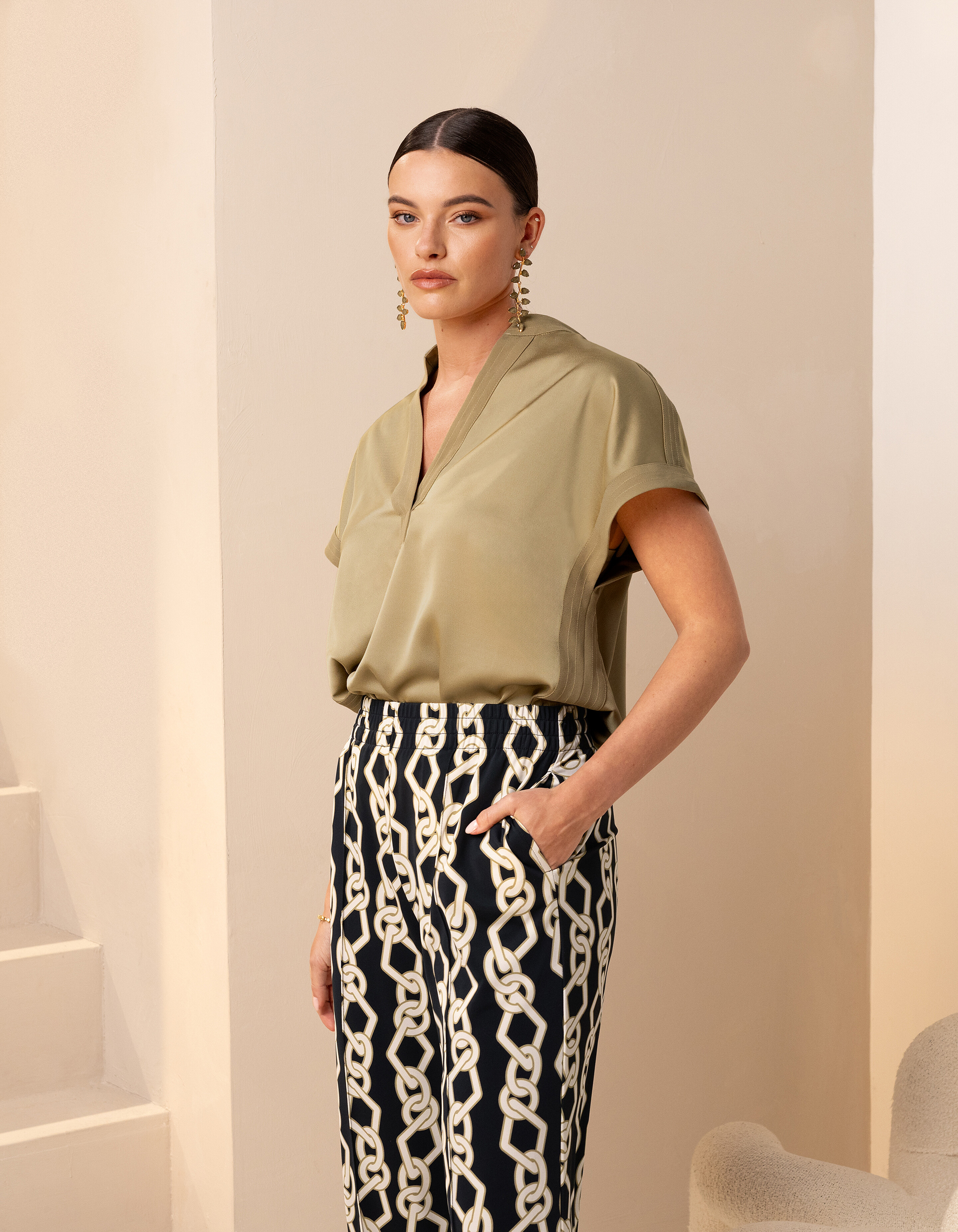 Inside Out Top Groen By Mieke SHOEBY WOMEN