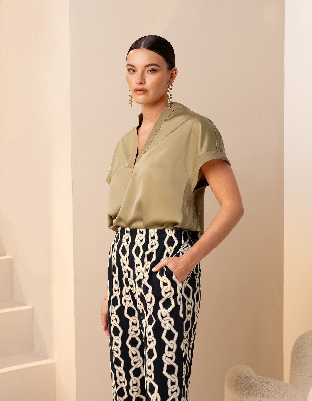Inside Out Top Groen By Mieke SHOEBY WOMEN