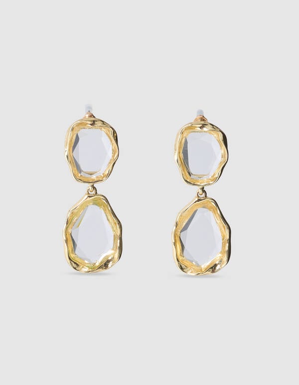 Vintage Stone Ohrringe Gold SHOEBY ACCESSOIRES