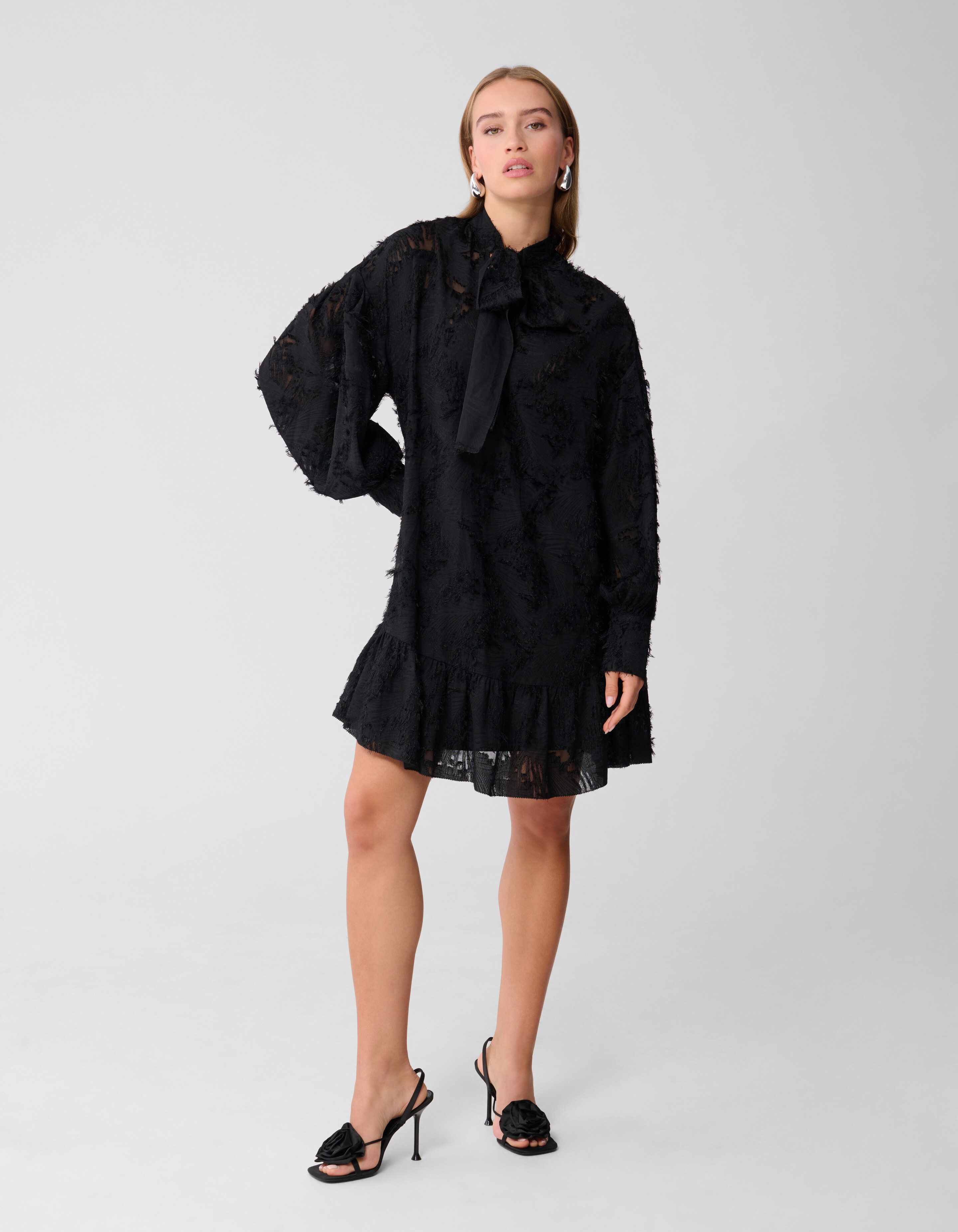 Bow Mini Dress Black SHOEBY WOMEN