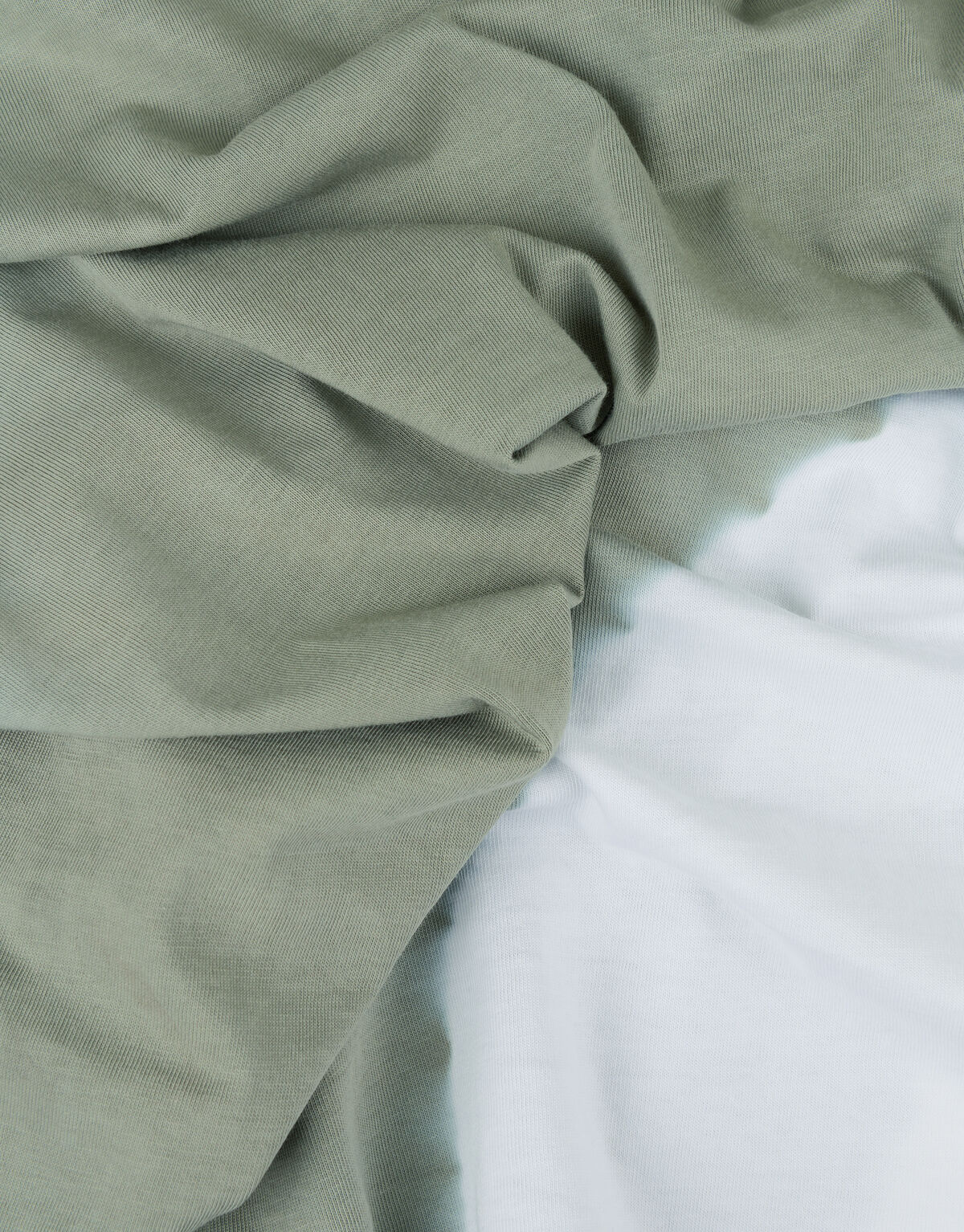 T-Shirt mit Batikdruck Grün REFILL