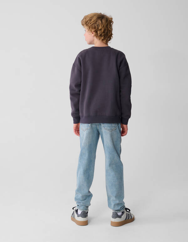 Zwei-Wege-Paillettenpullover Dunkelgrau SHOEBY BOYS