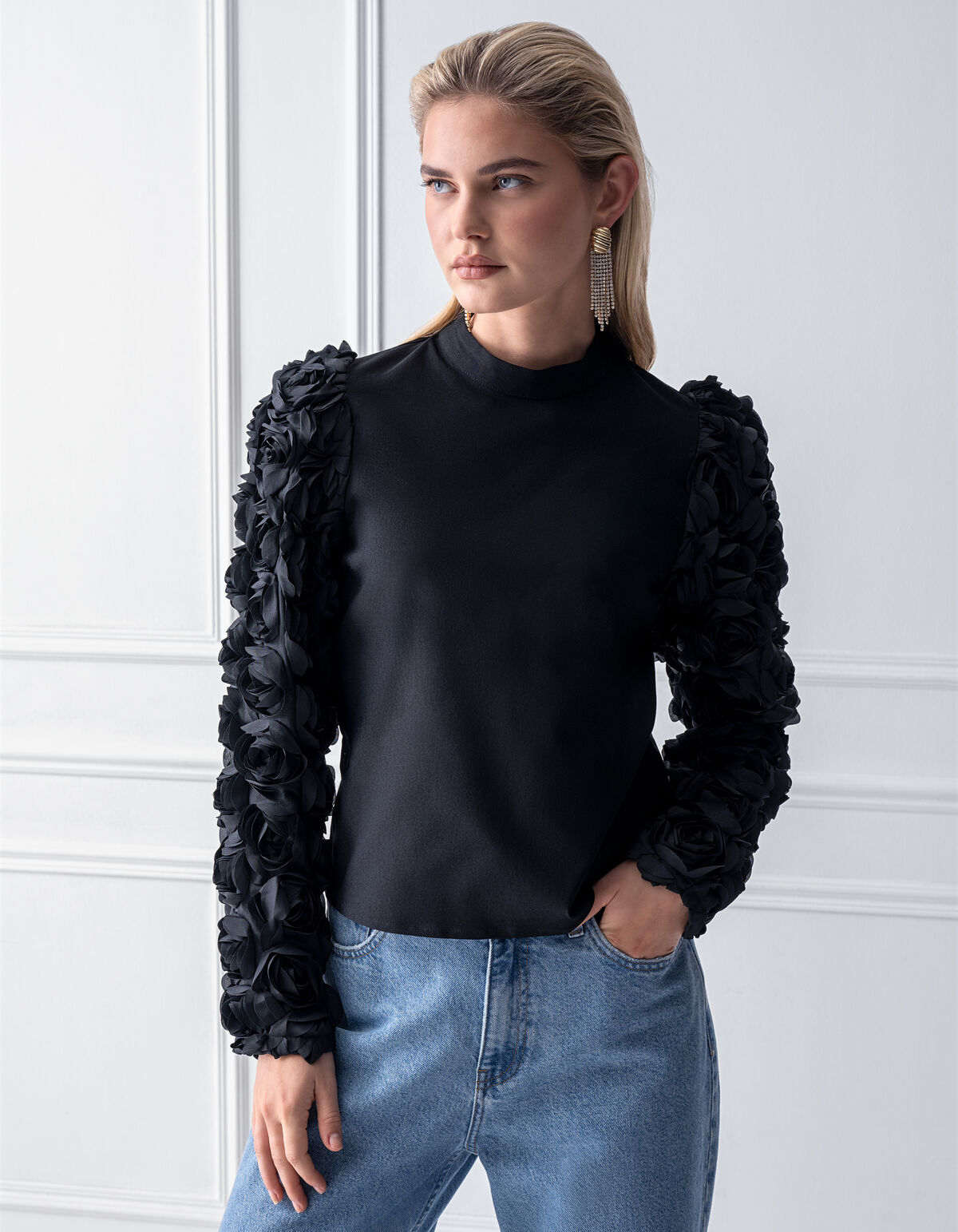 Rose Top Schwarz SHOEBY WOMEN