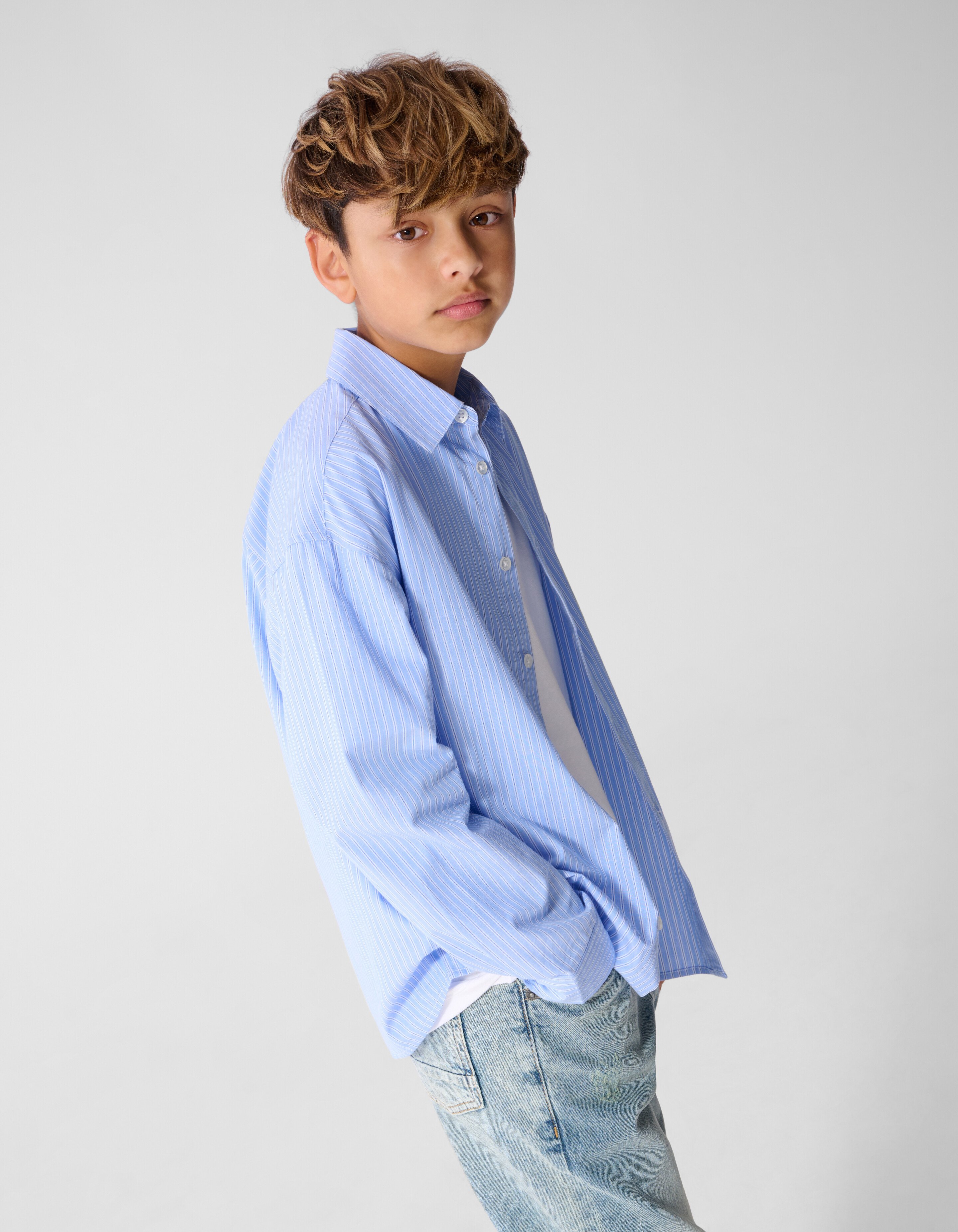 Gestreifte Hemd Blau SHOEBY BOYS