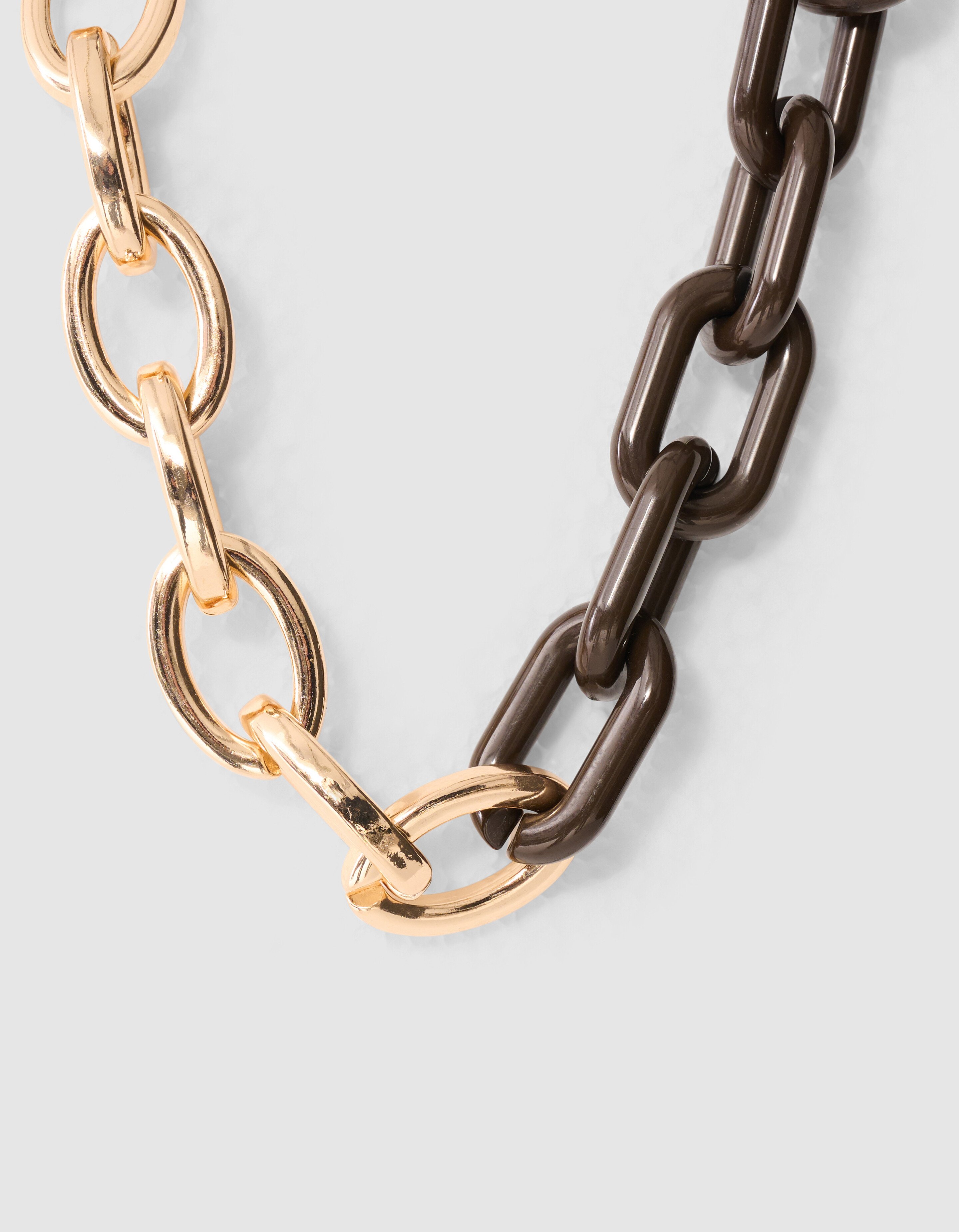 Bulky Chain Halskette Gold/Braun SHOEBY ACCESSOIRES