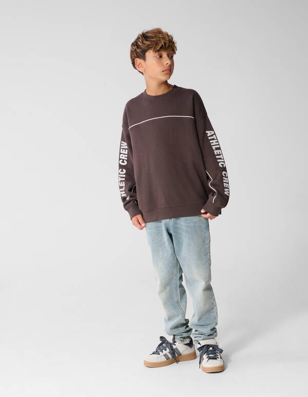 Sweatshirt mit Aufdruck braun SHOEBY BOYS