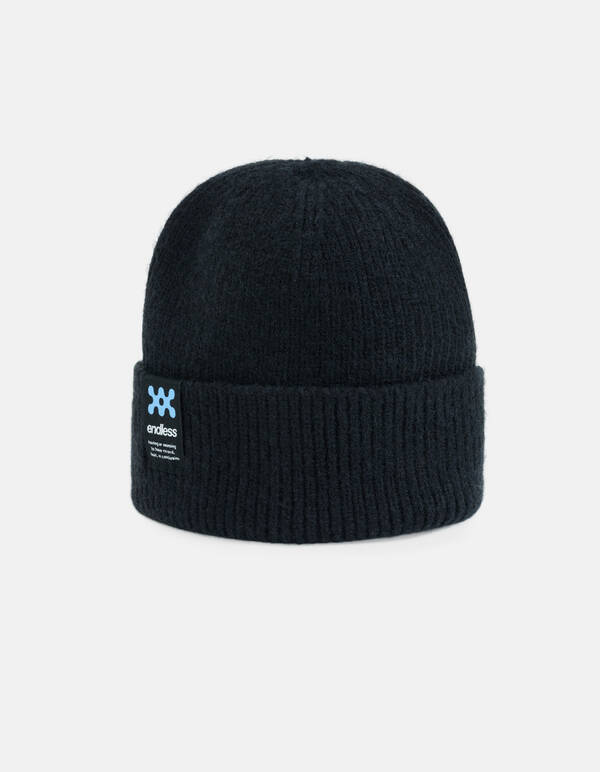 Label Beanie Schwarz SHOEBY ACCESSOIRES