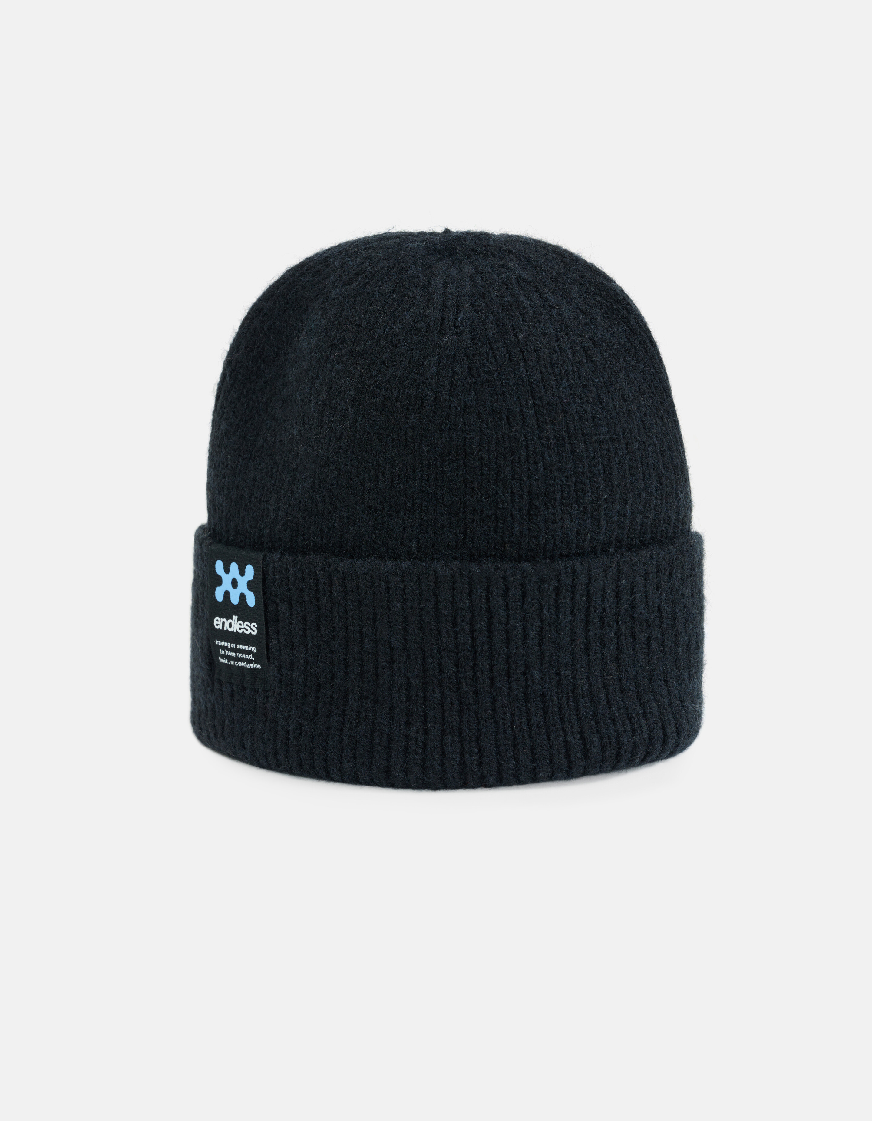 Label Beanie Schwarz SHOEBY ACCESSOIRES