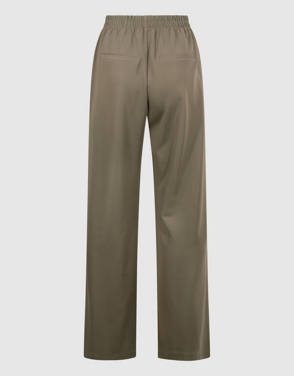 Basic Wide Leg Hose Dunkelgrün SHOEBY WOMEN