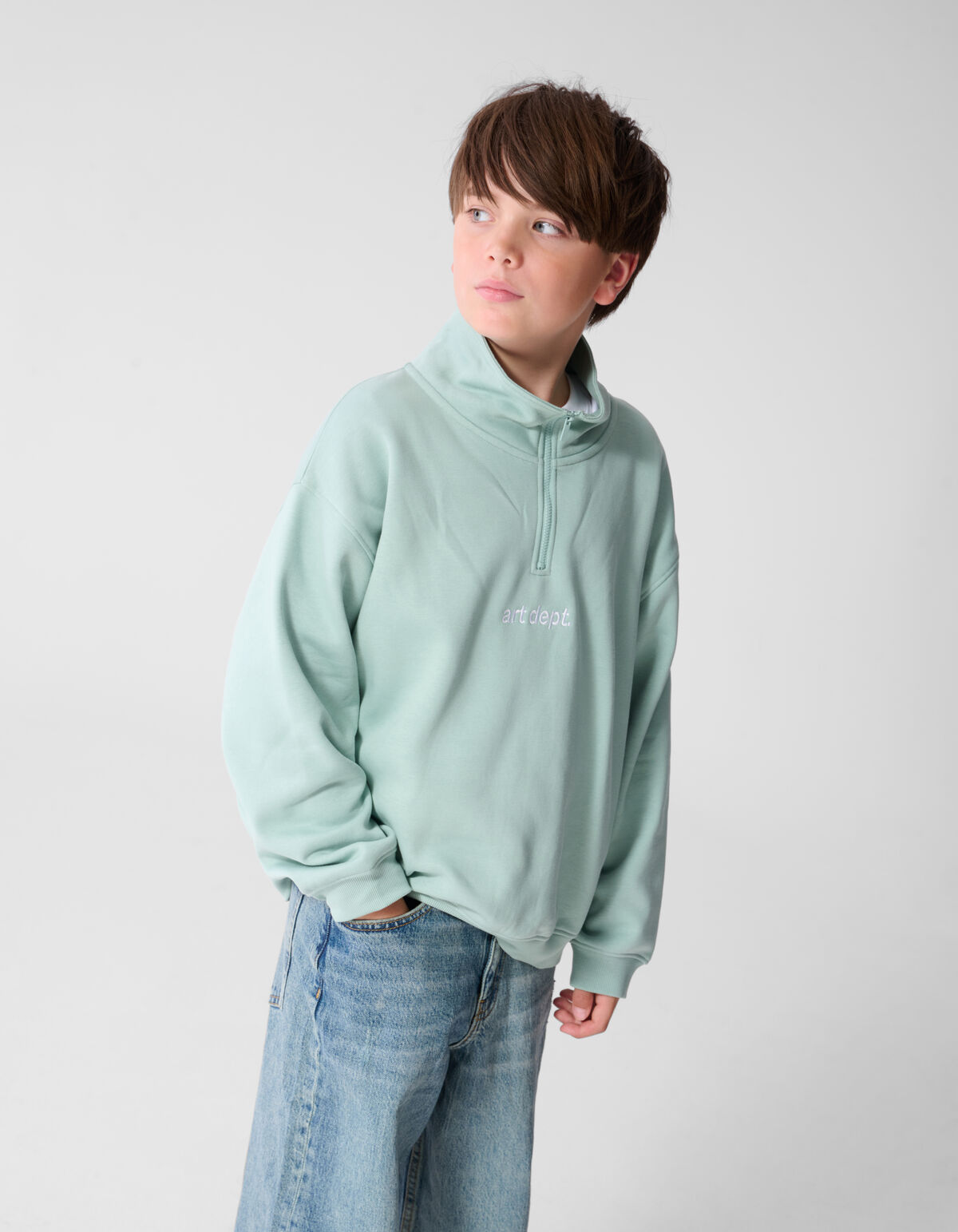 Art Dept Sweatshirt Hellgr&uuml;n SHOEBY BOYS