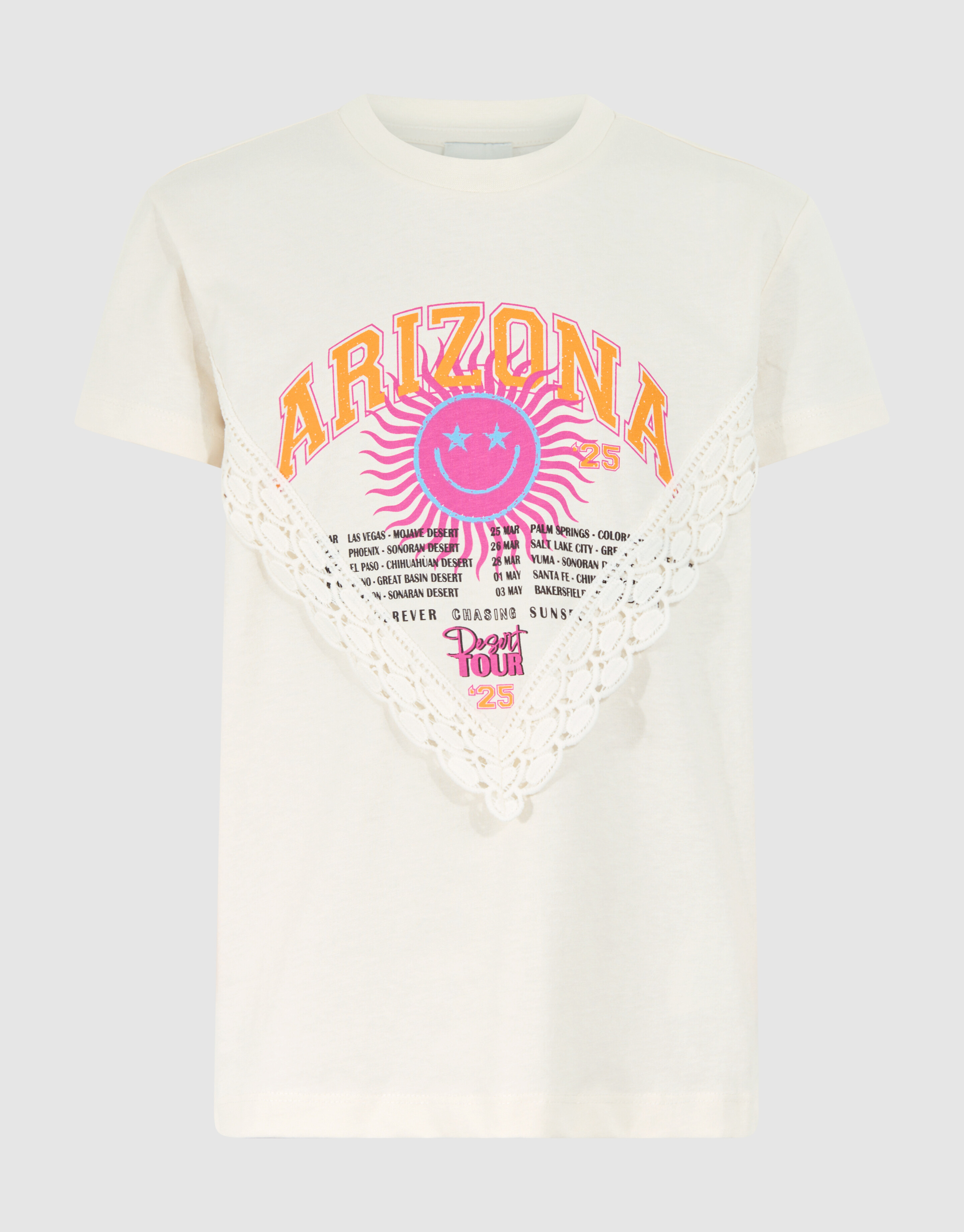 Arizona Spitzen-T-Shirt Broken White SHOEBY GIRLS